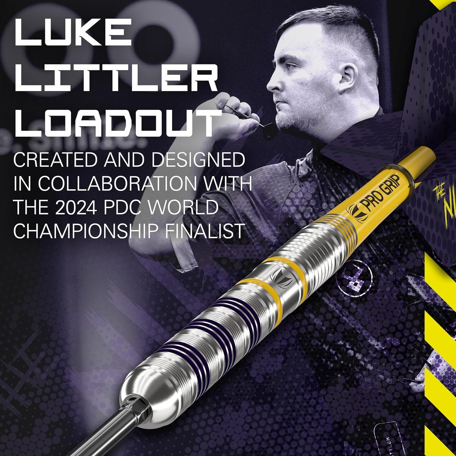 TARGET DARTS Dartpfeil Target Luke Littler Loadout 90% Wolfram Steel Tip Darts Set - 23G