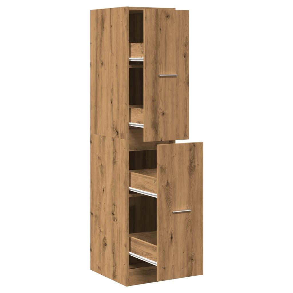 vidaXL Unterschrank 30 x 41 x 1445 cm Küchenschrank Apothekerschrank Artisan-Eiche 30x41x1