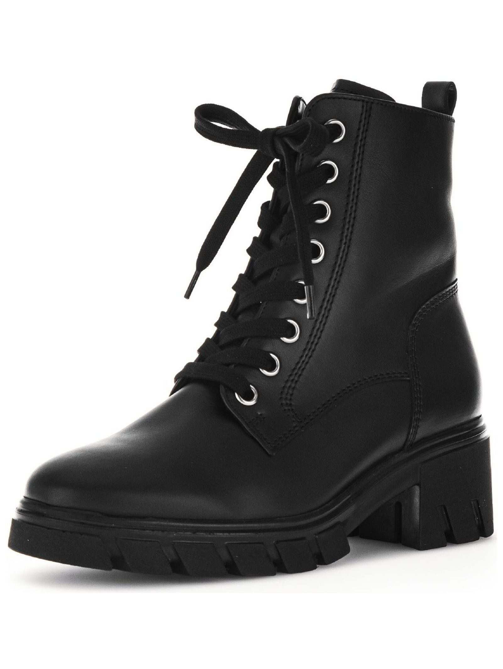 Gabor Comfort Stiefelette Leder/Textil Schnürstiefelette