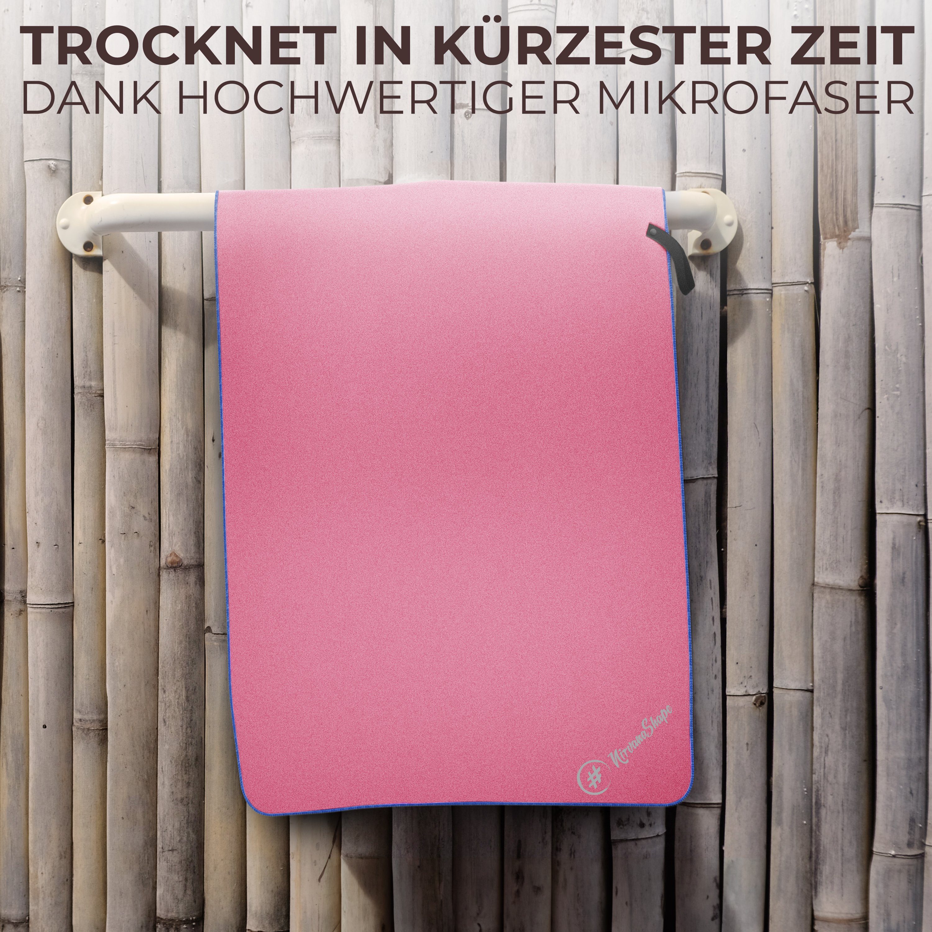 NirvanaShape Sporthandtuch Mikrofaser Handtuch, Badehandtuch, Reisehandtuch, Sporthandtuch, saugfähig, leicht, schnelltrocknend, für Reisen, Fitness, Yoga, Sauna