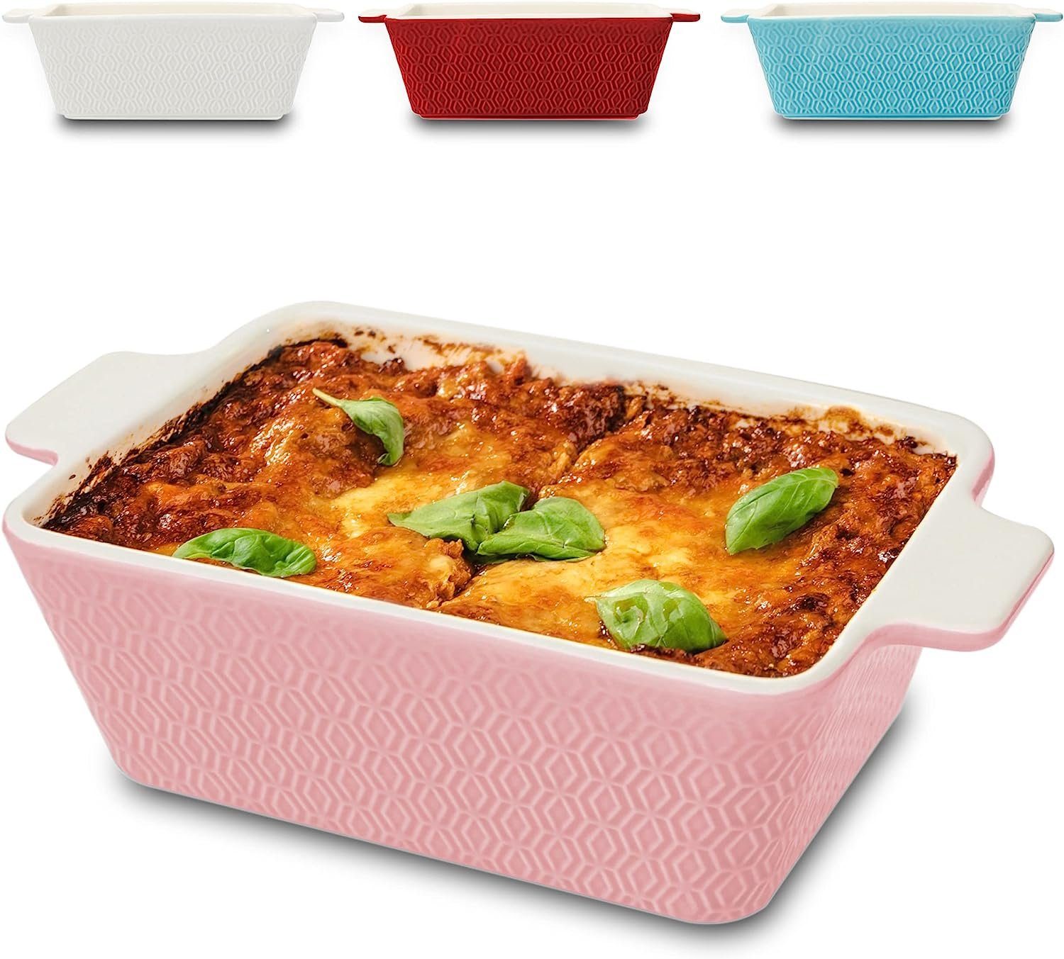 Auflaufform Auflaufform aus Keramik für 2 Personen Rosa