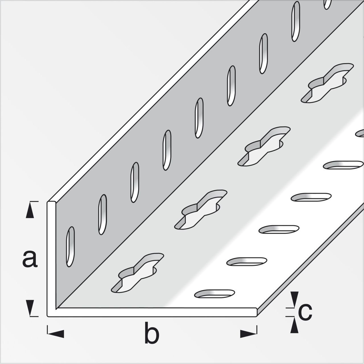 Winkelverbinder beschichtet mm Stahl 23.5 1 alfer alfer x 43.5 Winkel m,