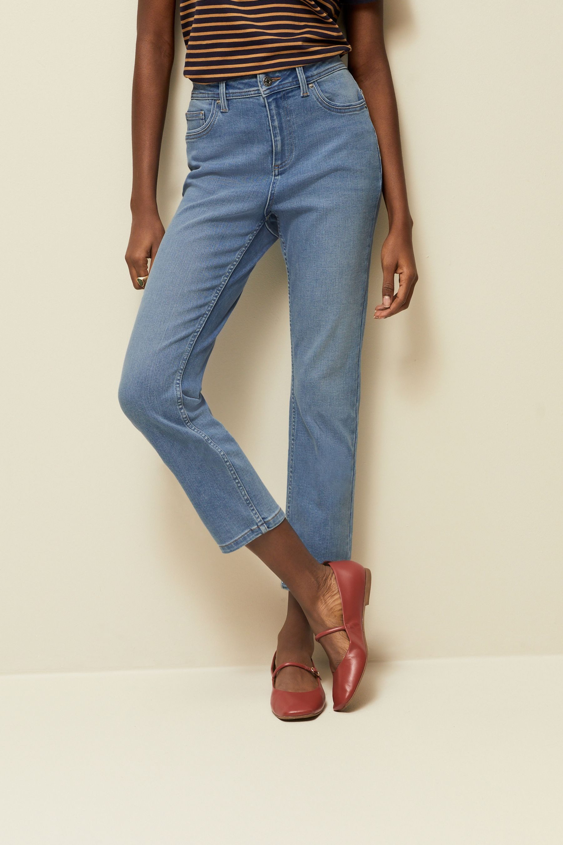Next Caprijeans Verkürzte Slim Fit Jeans, günstig online kaufen