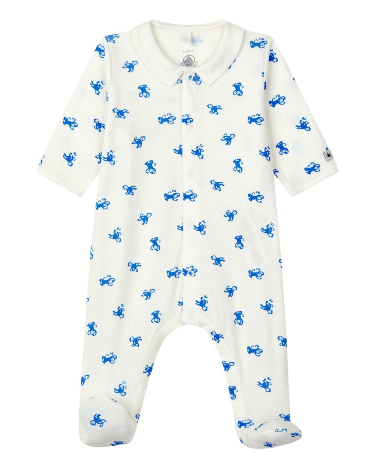Petit Bateau Strampler Petit Bateau Bodysuit Strampler aus Baumwolle mit Allover Tierprint