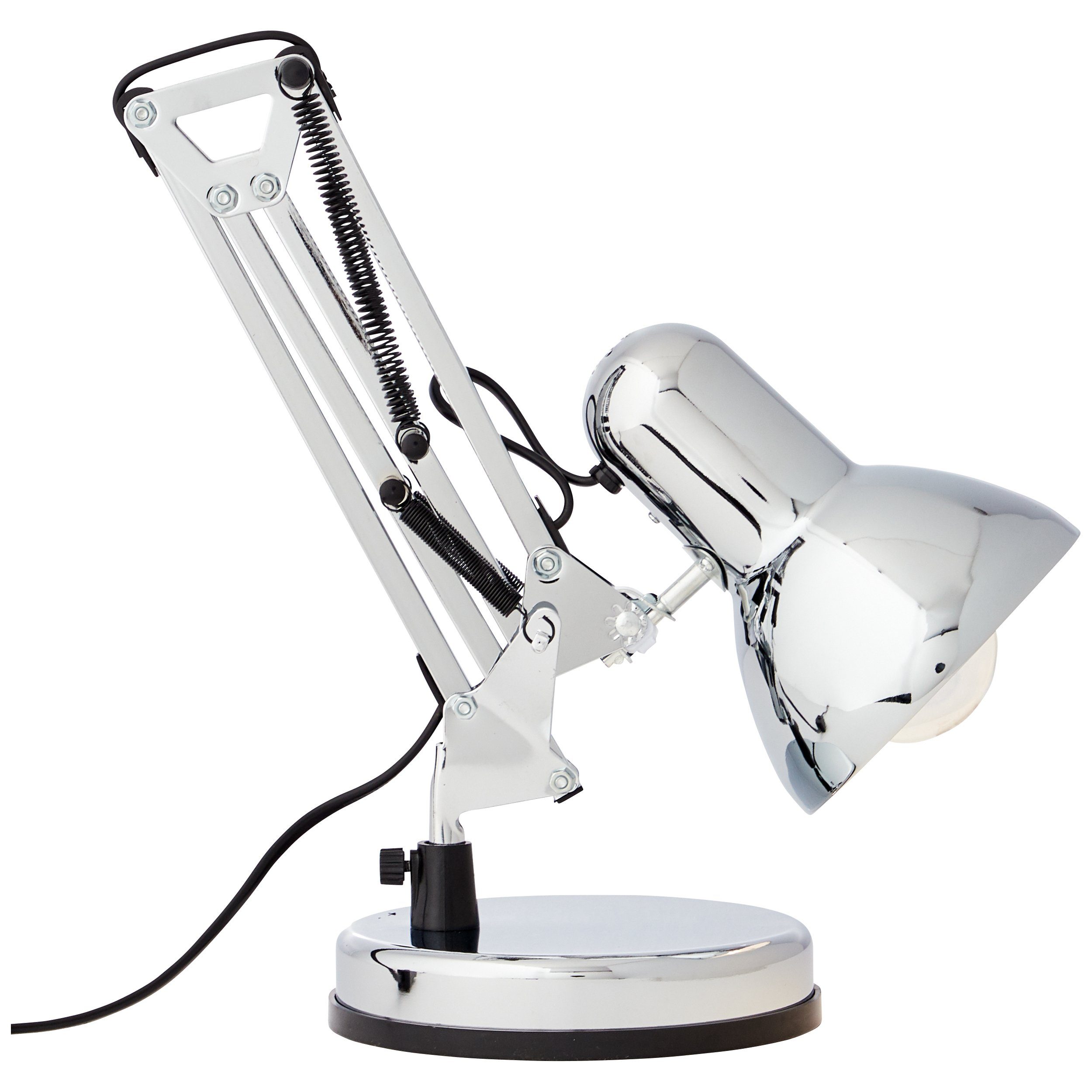 Lightbox Schreibtischlampe, ohne Leuchtmittel, Ø Kopf schwenkbar, 28 Höhe, E27, 15,5 50 cm cm, W Tischlampe