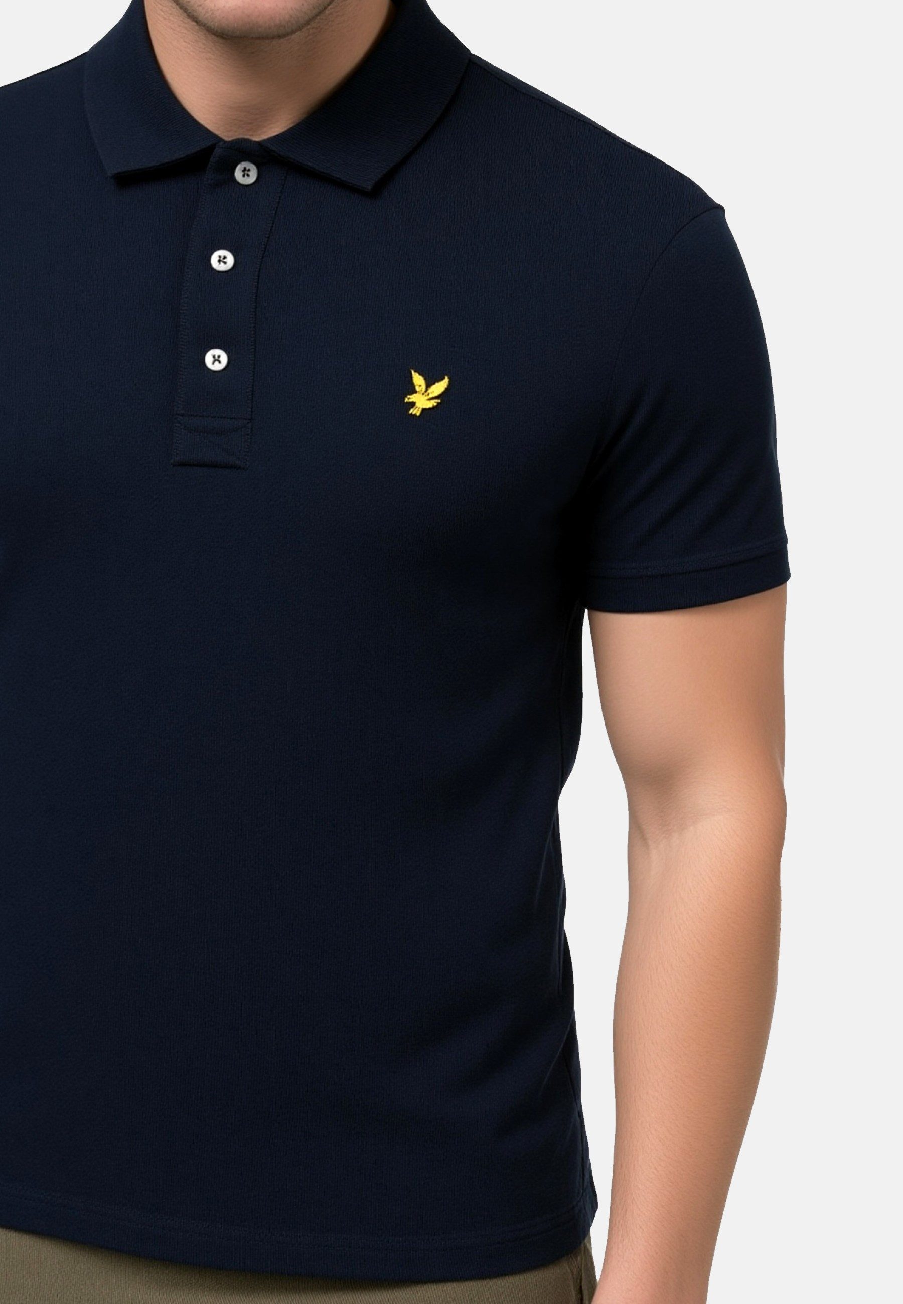 Lyle & Scott Poloshirt Poloshirt Kurzarmshirt Polokragen (1-tlg., 1)