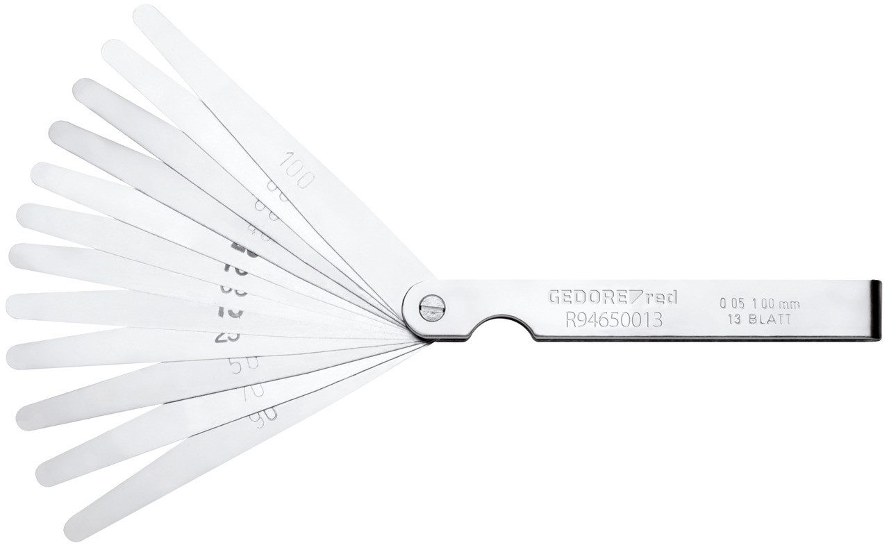 Gedore Red Калибр-кольцо R94650013 Fühlerlehrensatz-Fächer 5-100/100 13-teilig