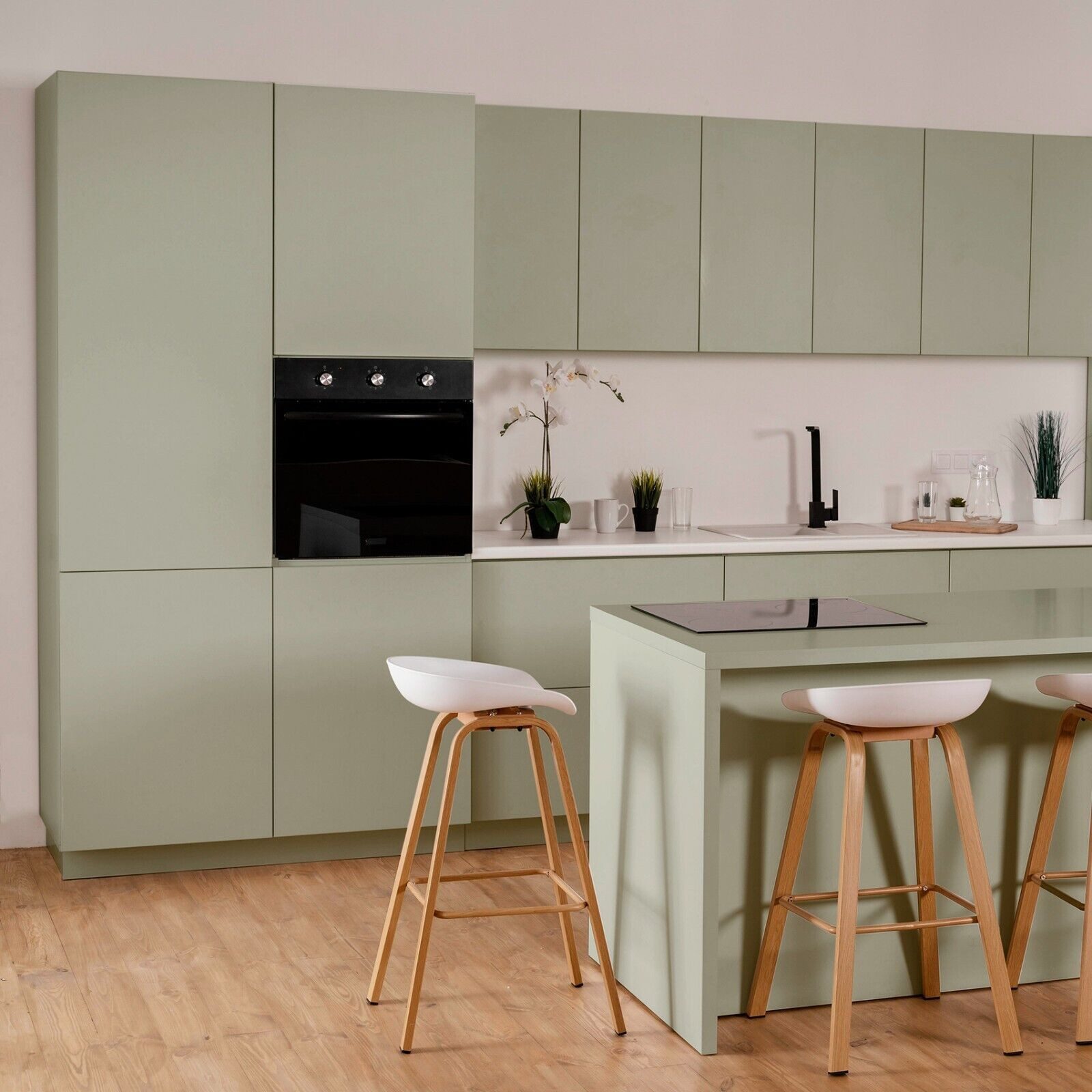 d-c-fix Möbelfolie 10€/qm selbstklebende Dekofolie Sage green matt Klebefol günstig online kaufen