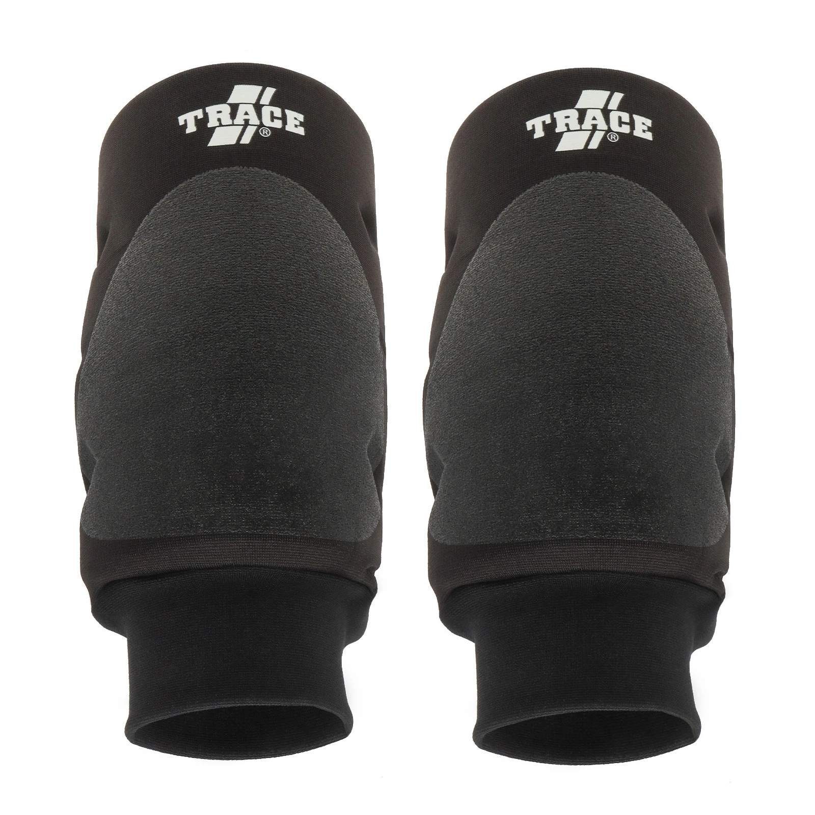 BAY-Sports Knieprotektor Trace Knieschützer Knieschutz Наколенник Kampfsport MMA Muay Thai (Paar), Teflonbeschichtung, Schlüsselloch Ausschnitte, Hohe Schutzfunktion