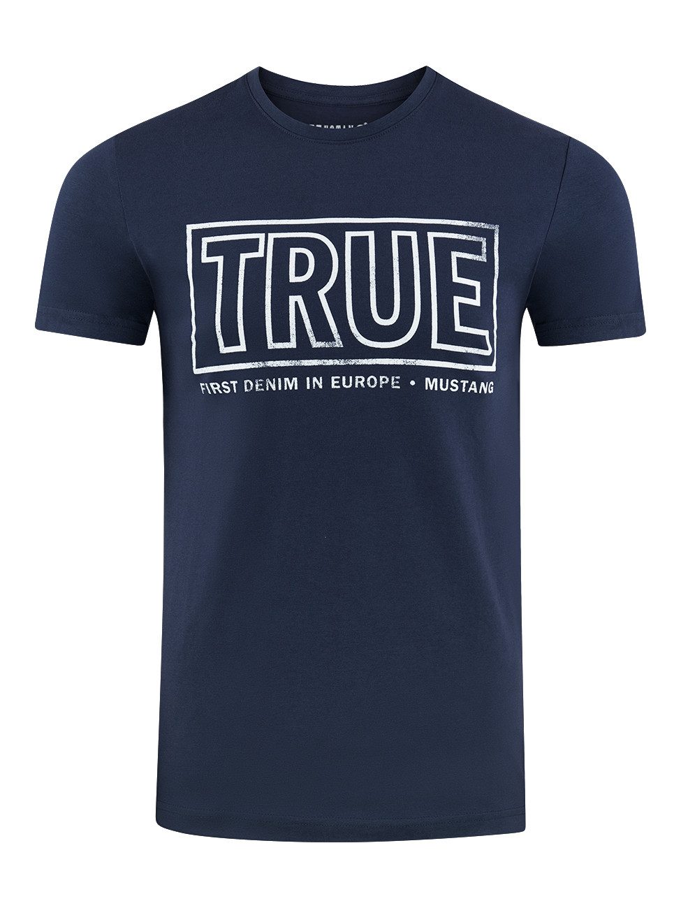 MUSTANG T-Shirt Herren Printshirt Regular Fit günstig online kaufen
