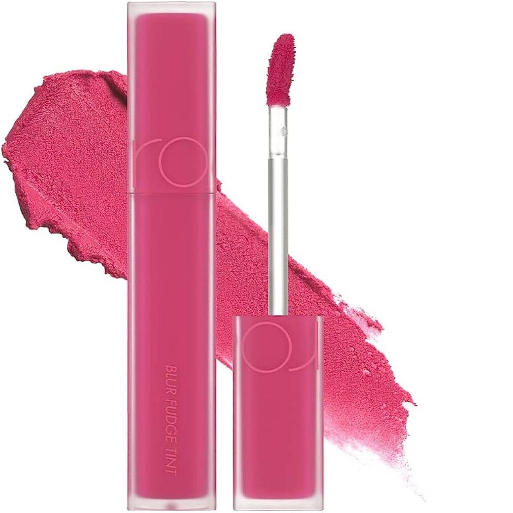 rom&nd Lippenstift, Blur Fudge Tint, Flüssiger Lippenstift, 05, Bibi Candy, 5,5 g