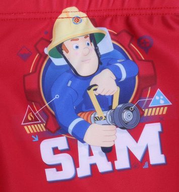 Sarcia.eu Boxer-Badehose Blau-rote Badeshorts Fireman Sam Feuerwehrmann Sam 3-4 Jahre