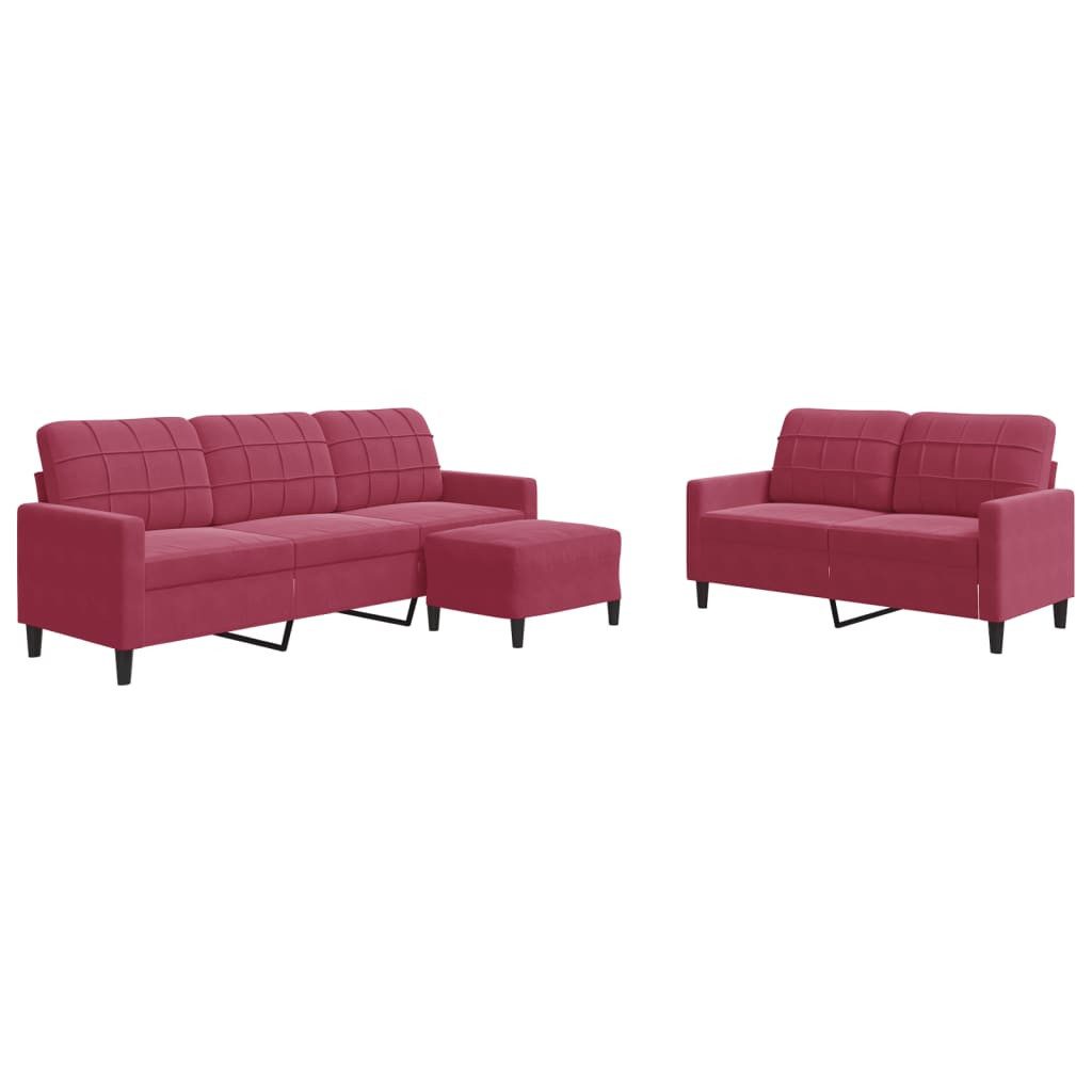 vidaXL Sofa 3-tlg. Sofagarnitur mit Kissen günstig online kaufen