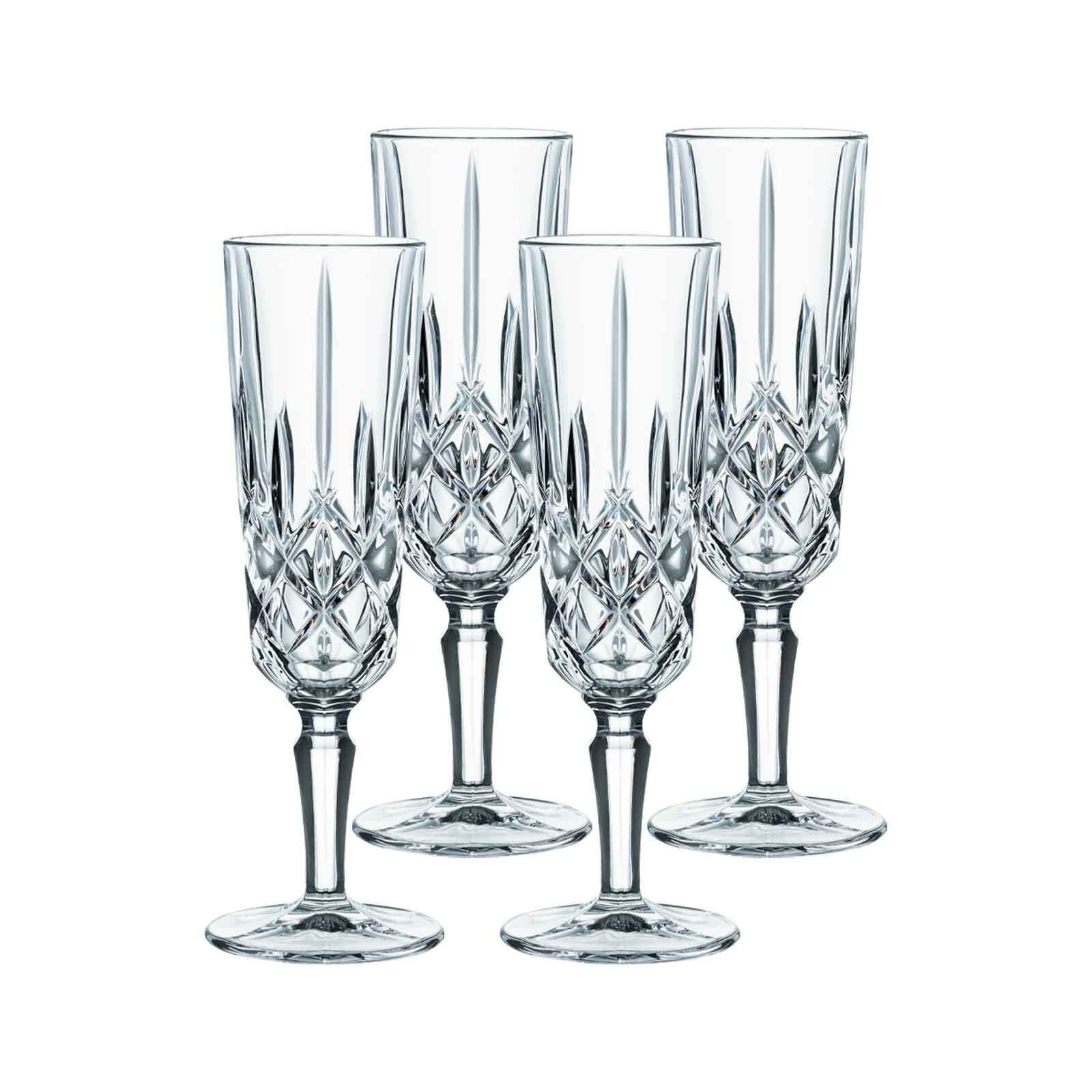 Nachtmann Champagnerglas Noblesse Champagnergläser 155 ml 4er Set, 4-tlg., Glas