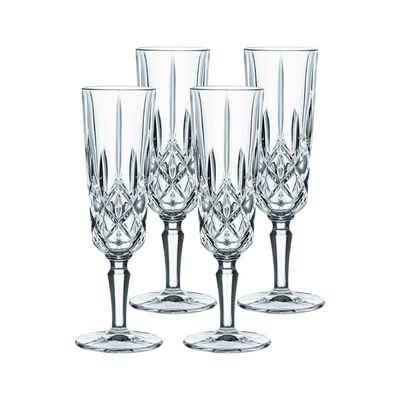 Nachtmann Champagnerglas Noblesse Champagnergläser 155 ml 4er Set, Glas