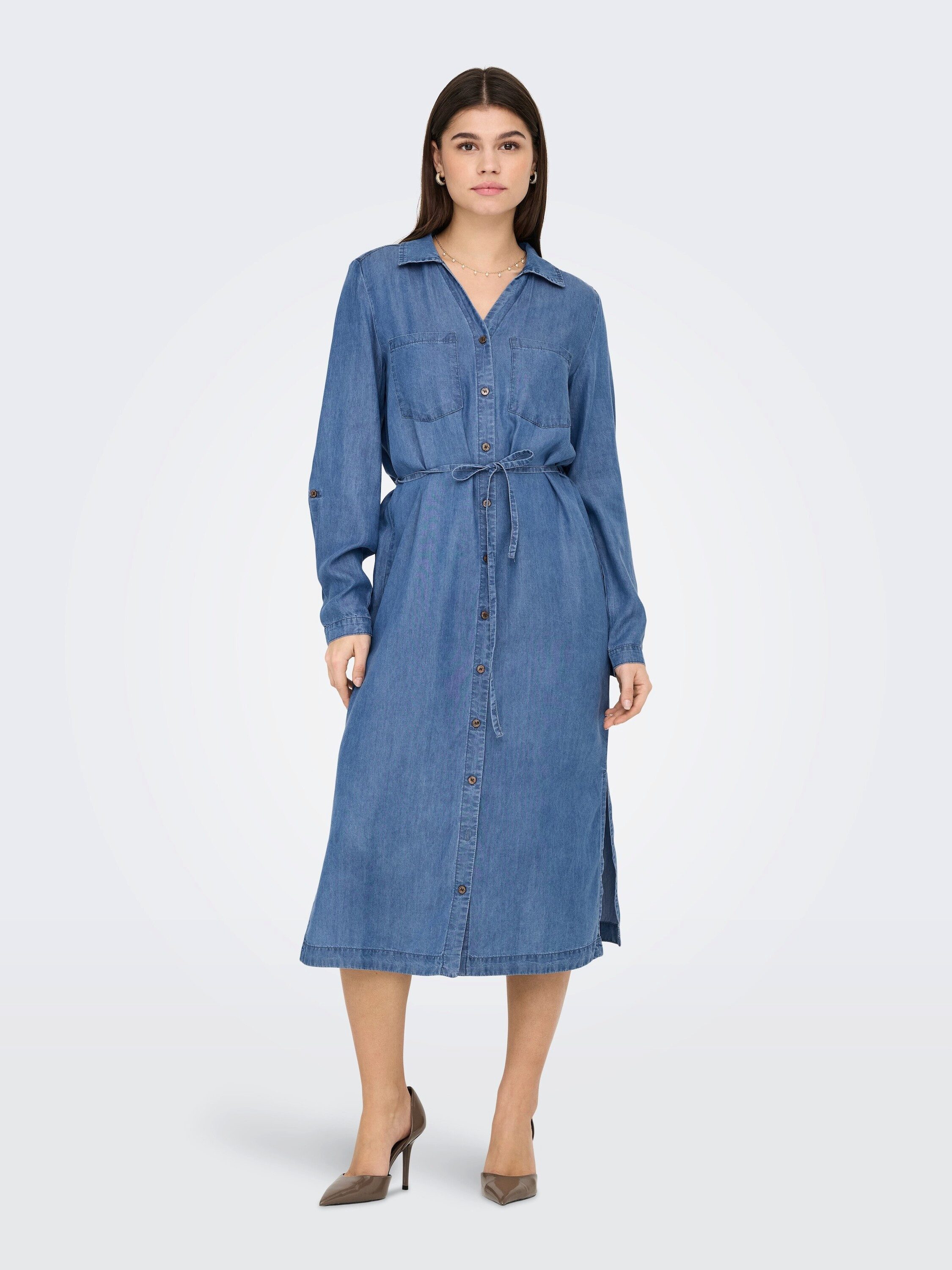 ONLY Midikleid ONLCHARIS (1-tlg) Falten