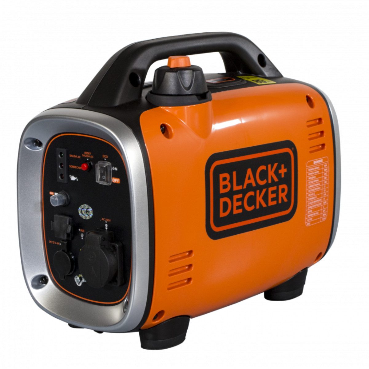 Black + Decker Stromgenerator Black + Decker Inverter 900 Watt Benzin BXGNi900E Stromaggregat