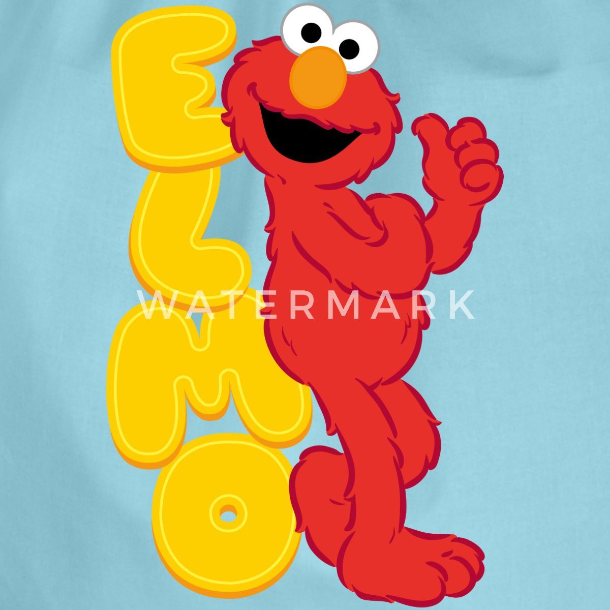 Spreadshirt Turnbeutel Sesamstraße Elmo Mit Schriftzug Turnbeutel (1-tlg)