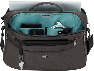 Wenger Laptoptasche Commute, grau, mit 16-Zoll Laptopfach, auch als Rucksack tragbar