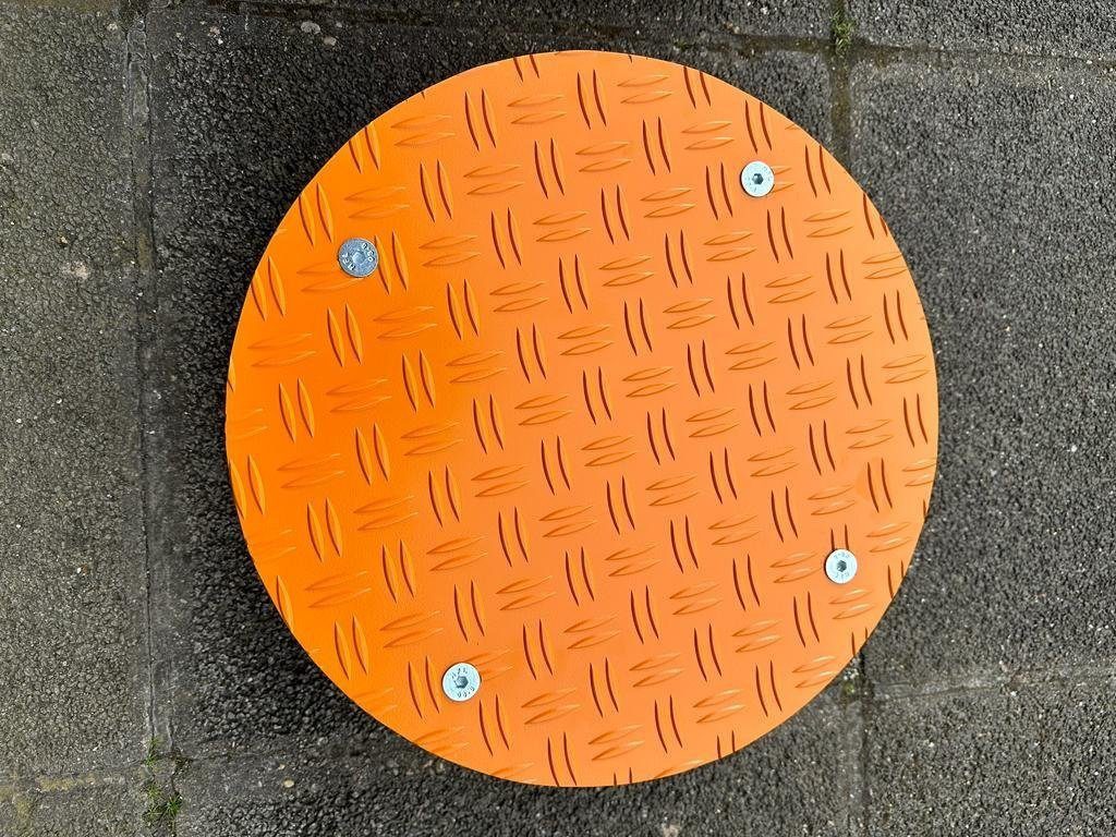 Schlögel Pflanzenroller Pflanzenroller AluGrip rund orange Ral2000 200kg Blumenroller