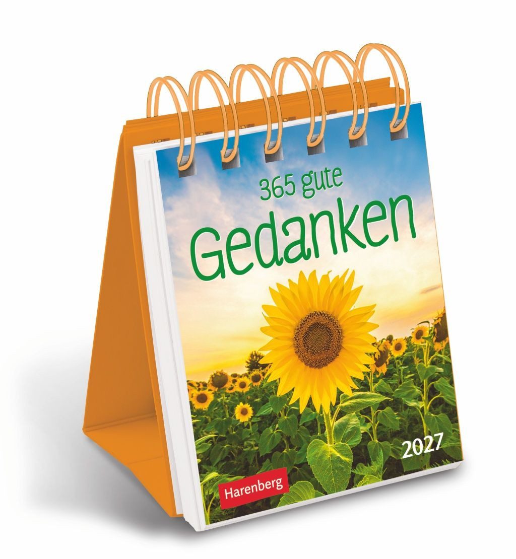 Wandkalender 365 gute Gedanken Mini-Geschenkkalender 2027 Tisch-Tageskalender für e