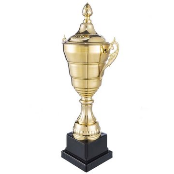 Goods+Gadgets Dekoobjekt Gold Pokal XXL Siegerpokal, 36 cm - Sieger Trophäe