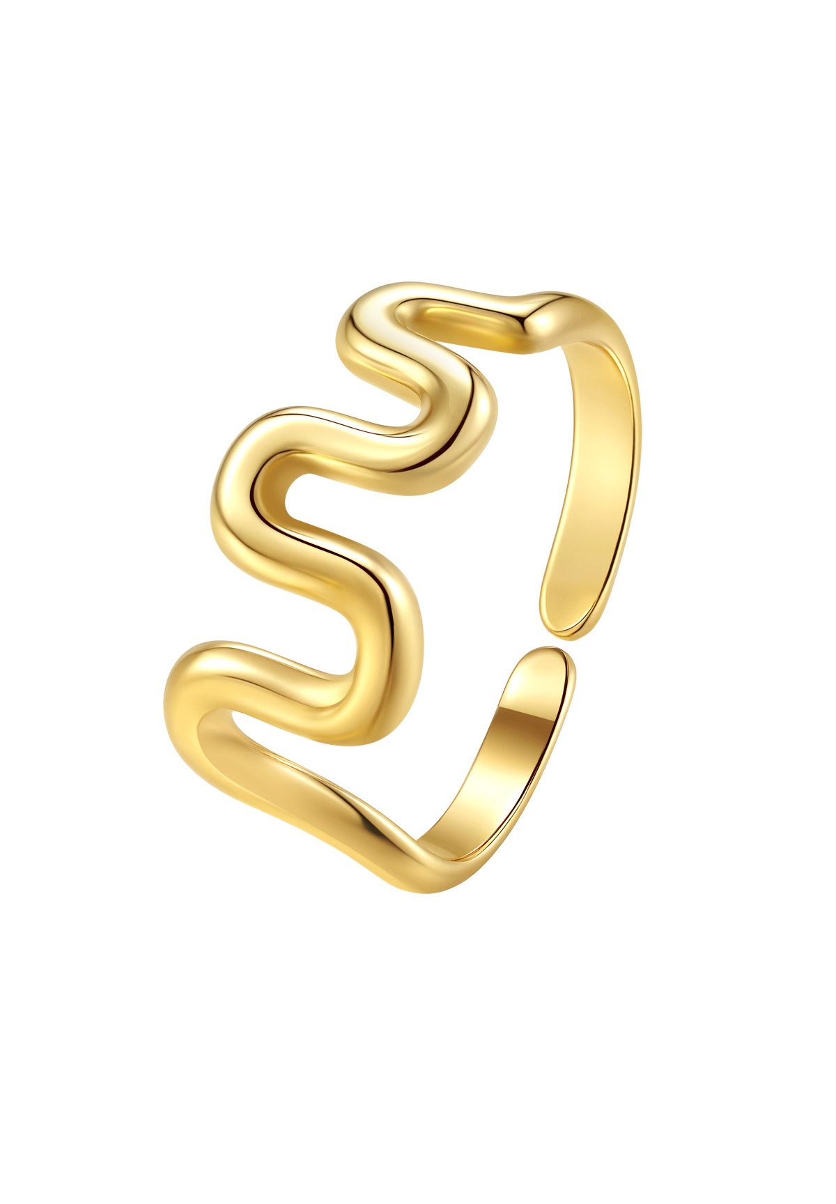 Hey Happiness Fingerring Abstrakte Wellen, Offener günstig online kaufen