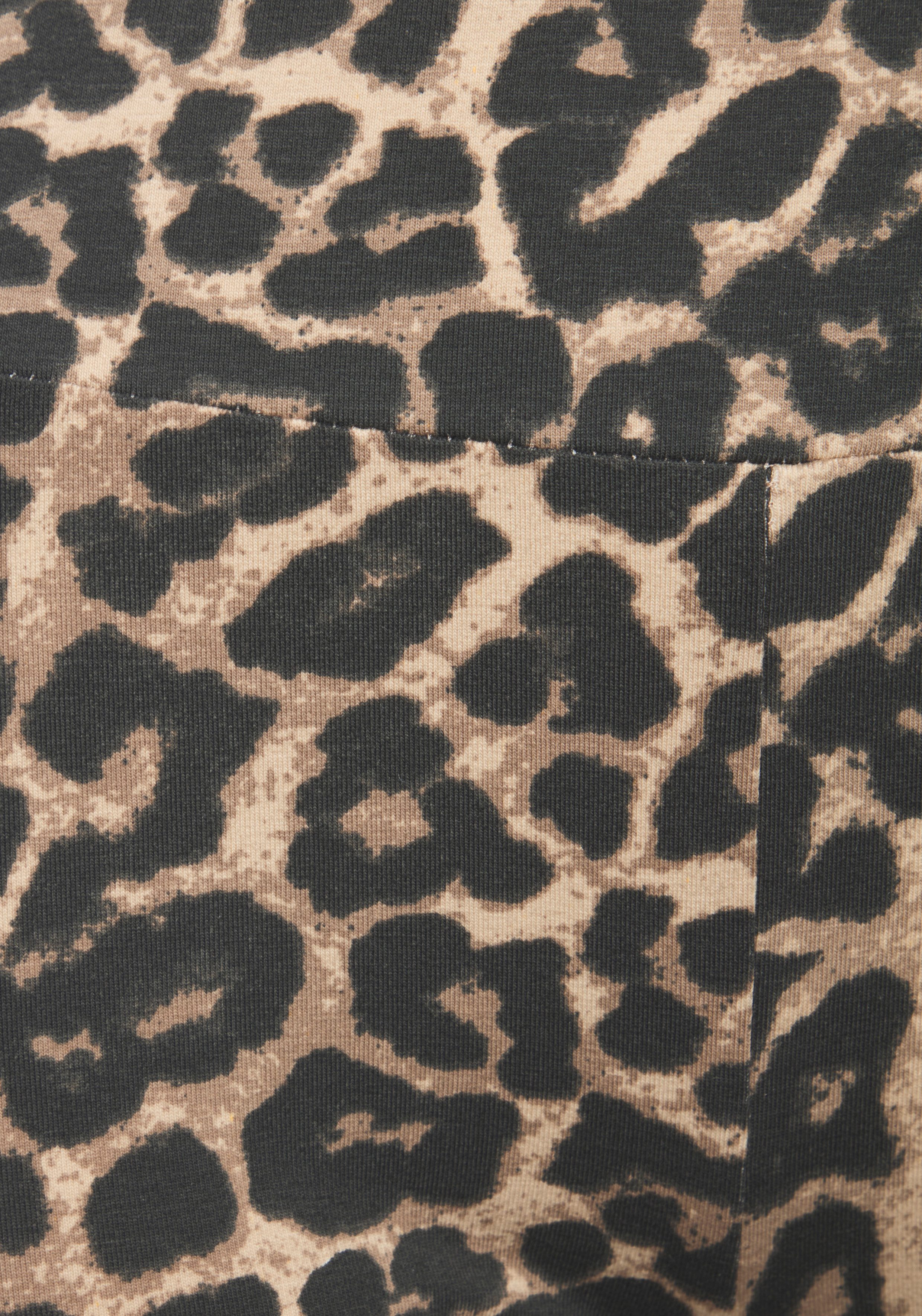 Buffalo Leggings in Leo Print mit ausgestellten Beinen, Home-und Loungewear – Bild 5 von 5