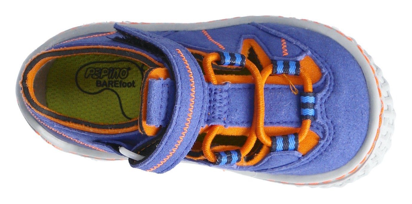 PEPINO by RICOSTA blau-orange mit Jerry großzügigem normal WMS: Zehenbereich Barfußschuh