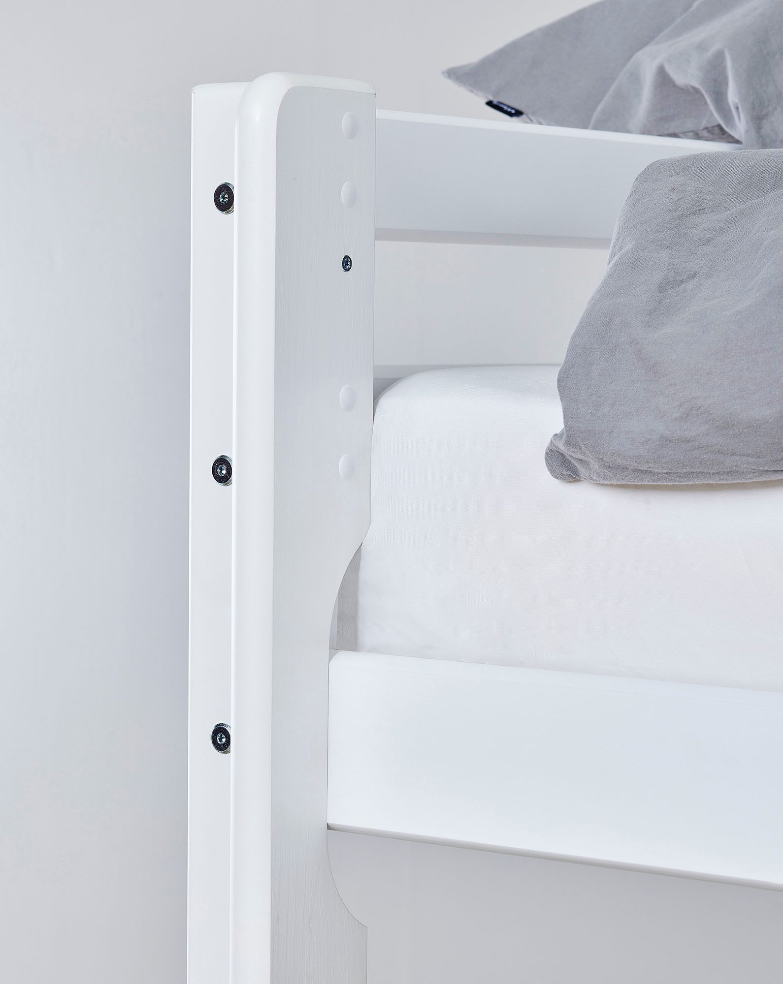 Hoppekids Hochbett ECO Dream 90x200 Massiv, umbaubar zum Einzelbett