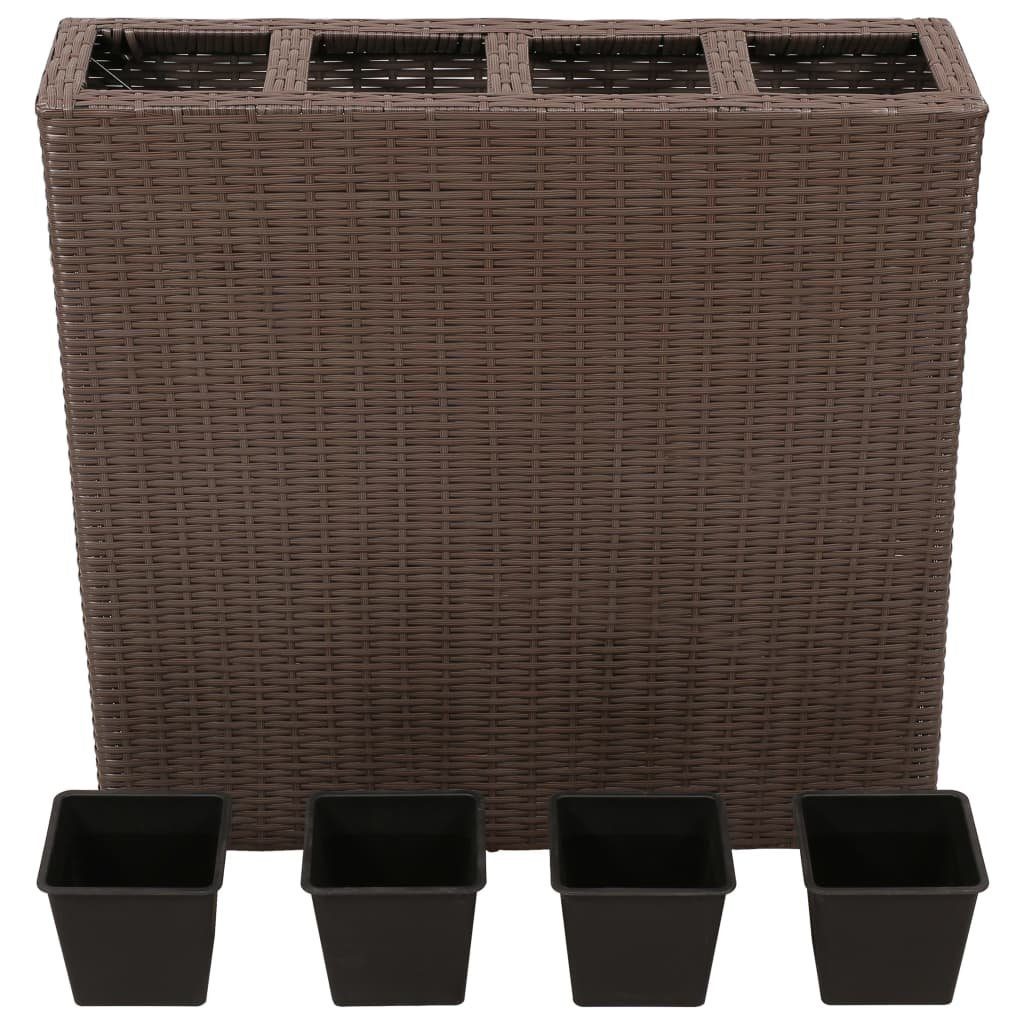 vidaXL Hochbeet Garten-Hochbeet mit 4 Töpfen günstig online kaufen