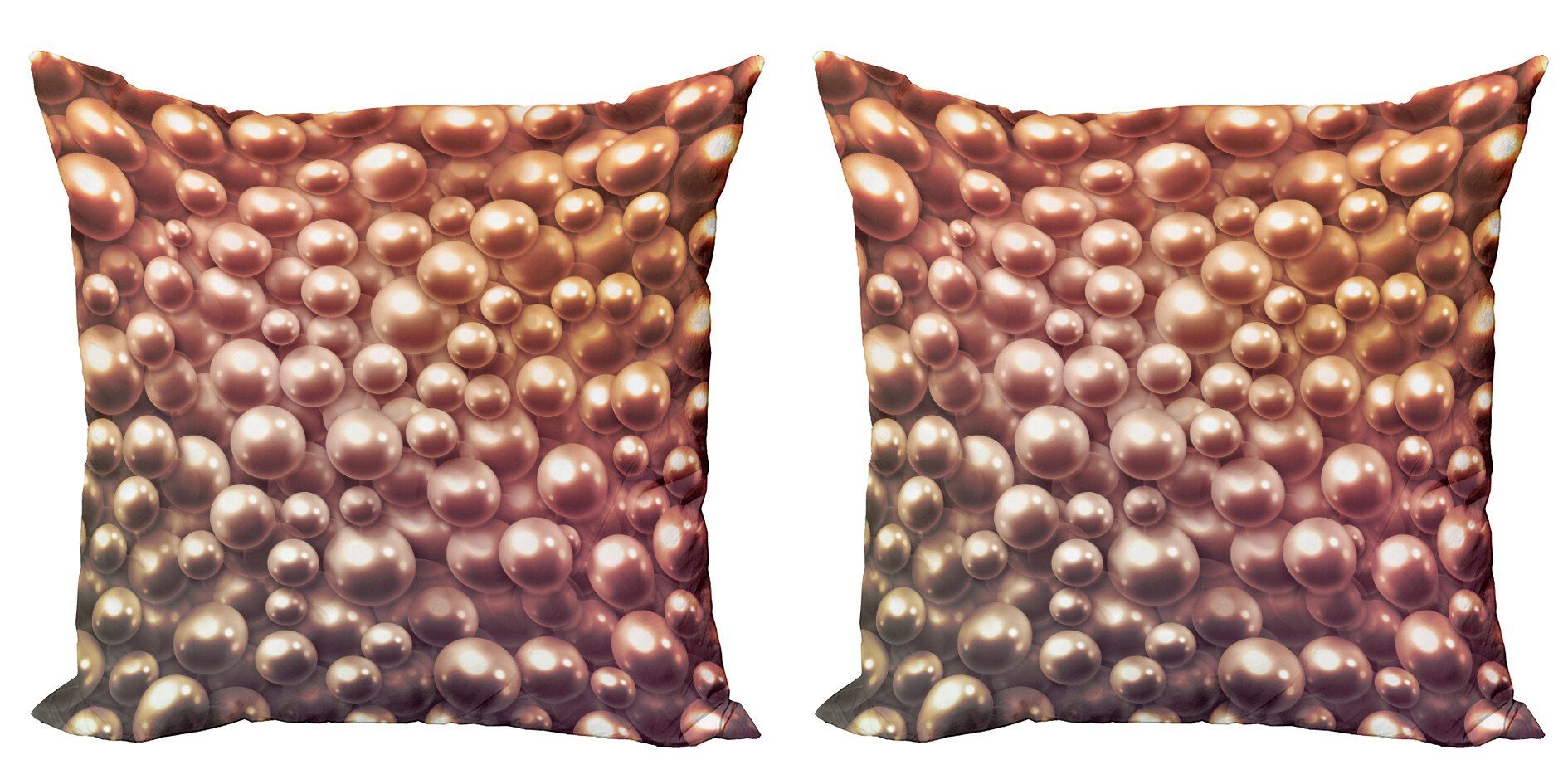 Doppelseitiger Pearls verschiedene Modern Kissenbezüge Digitaldruck, Abakuhaus Größe Accent (2 Stück),