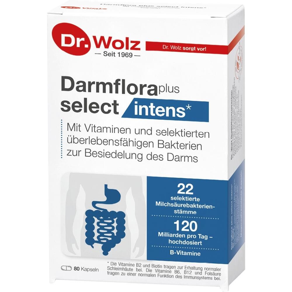 Dr. Wolz Zell DARMFLORA plus select intens Kapseln Kapseln, 80 St.