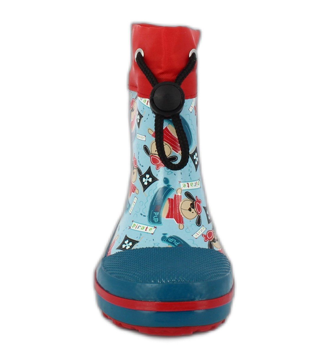 Beck Kleinkinder Gummistiefel Piraten Gummistiefel (wasserdicht, für trockene Füße bei Regen- und Matschwetter) flexible Laufsohle, weicher Naturkautschuk, hera – Bild 4 von 5