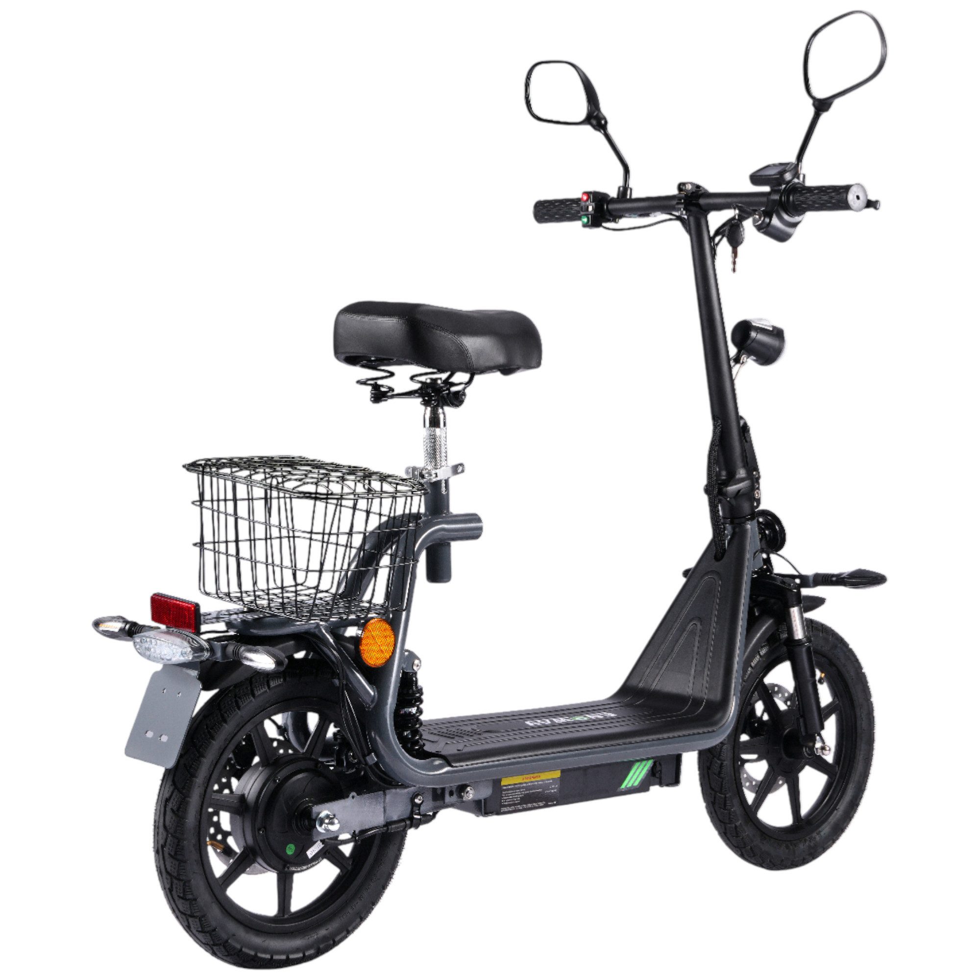 ENEWAY E-Scooter City Floh-S Elektroroller 20 km/h, 20 km/h, (Set), mit Straßenzulassung, Blinkervorbereitung direkt verbaut
