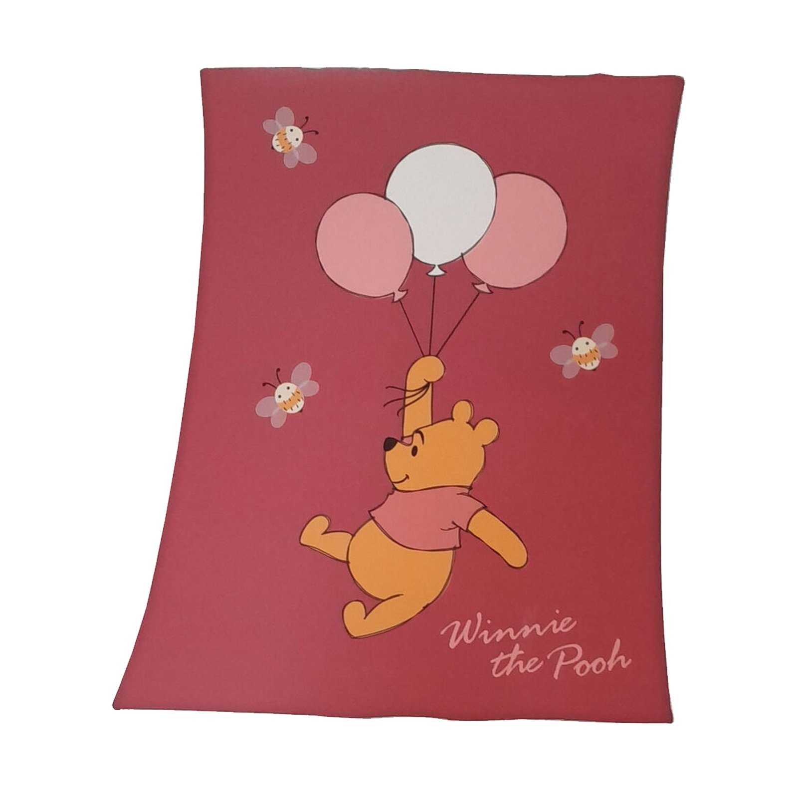 Kinderdecke Decke 75 x 100 cm Winnie Pooh Girl, HTI-Living, Kuscheldecke Kinder