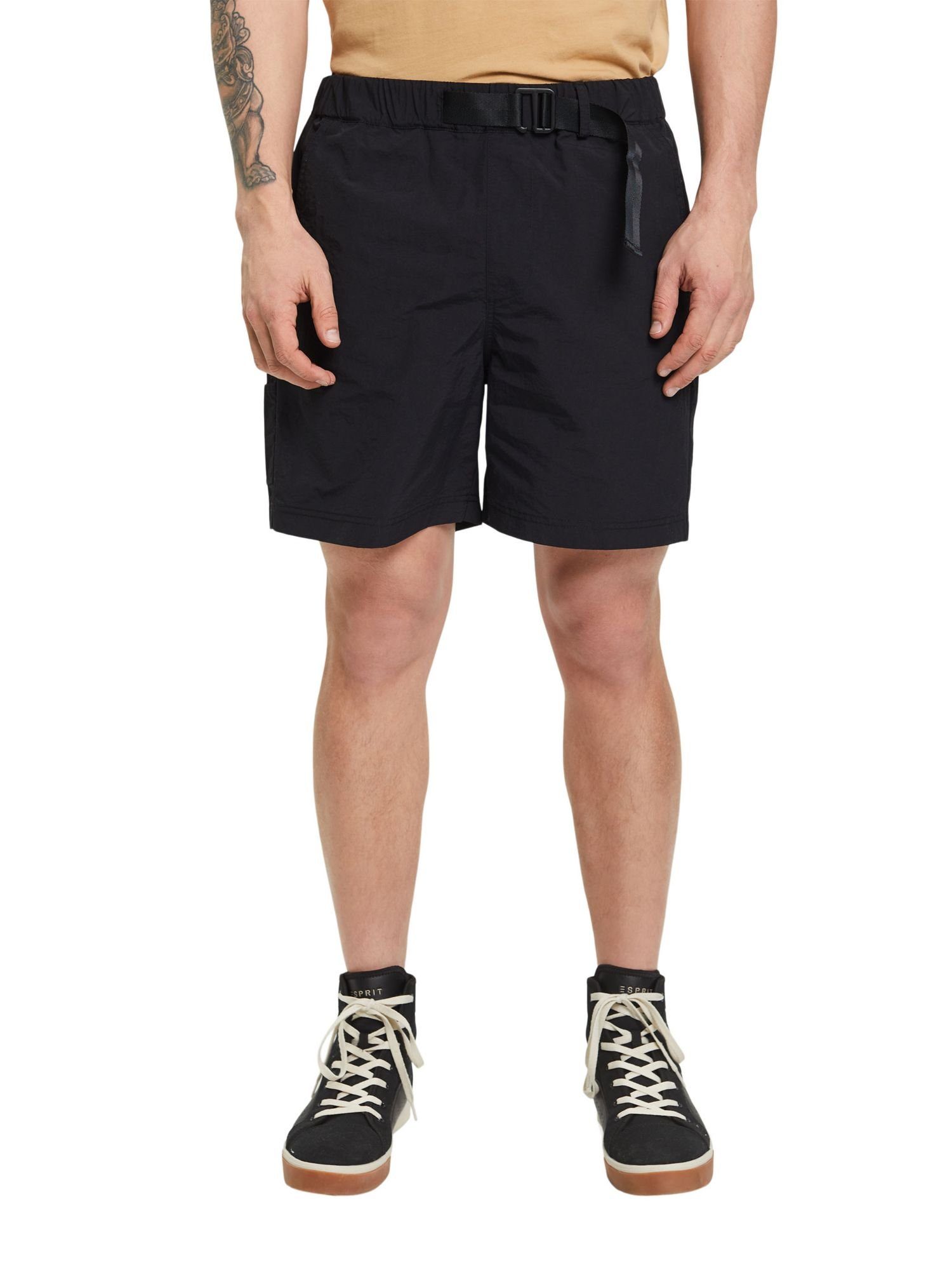 by BLACK im Leichte edc Washed-Look Esprit Shorts (1-tlg) Shorts