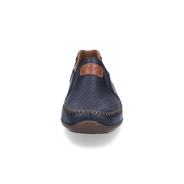 Rieker Rieker Herren Leder Slipper blau Slipper