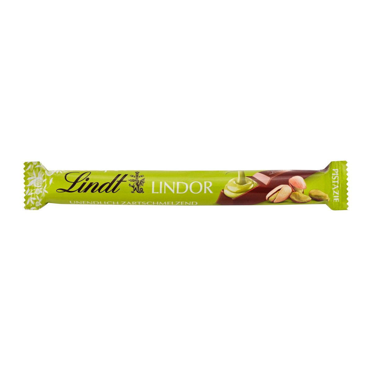 LINDT Schokolade, Lindt Lindor Stick Pistazie mit Vollmilchschokolade Packung 38g