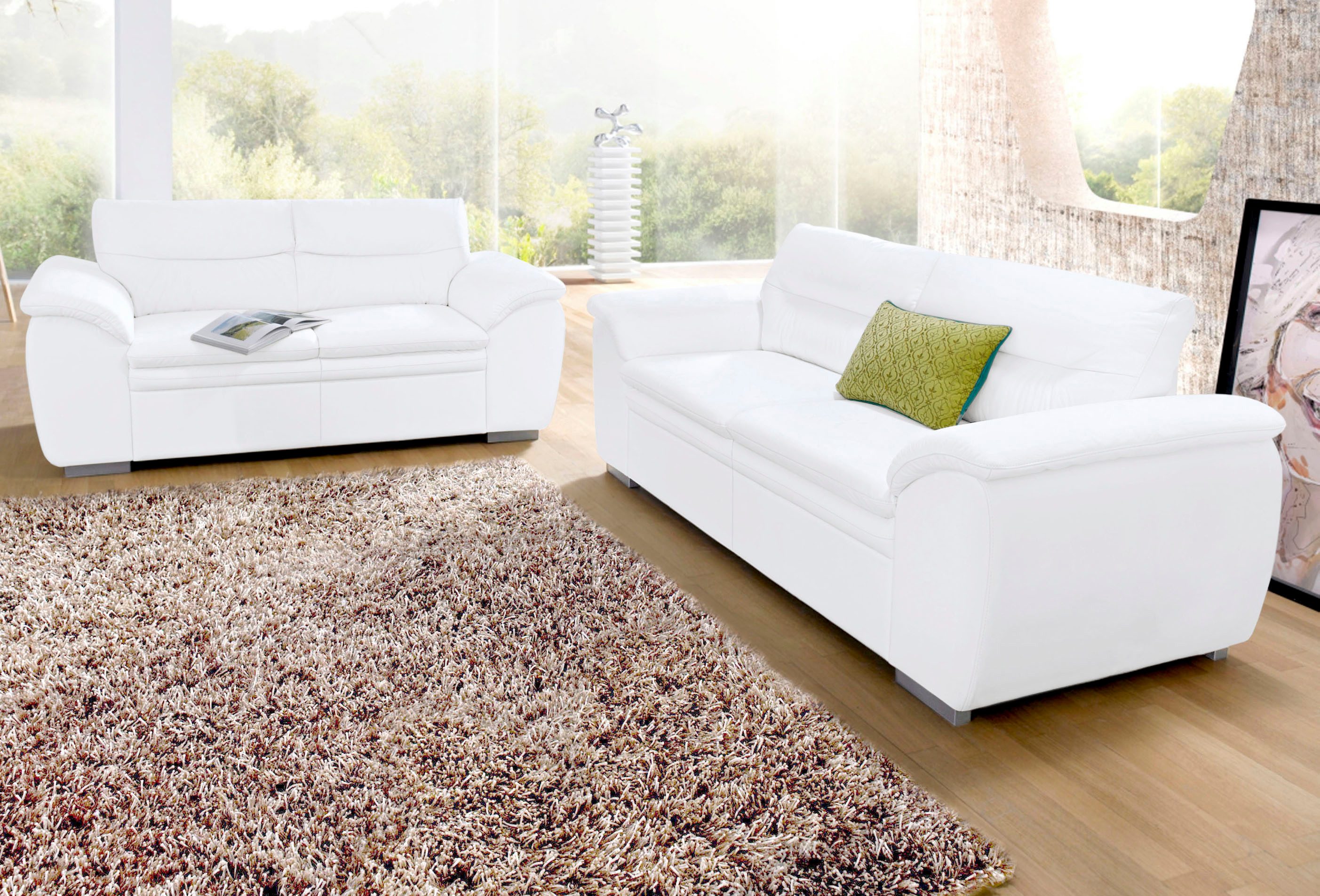 COTTA Polstergarnitur Leandra, Set bestehend aus: 2-Sitzer & 2,5-Sitzer