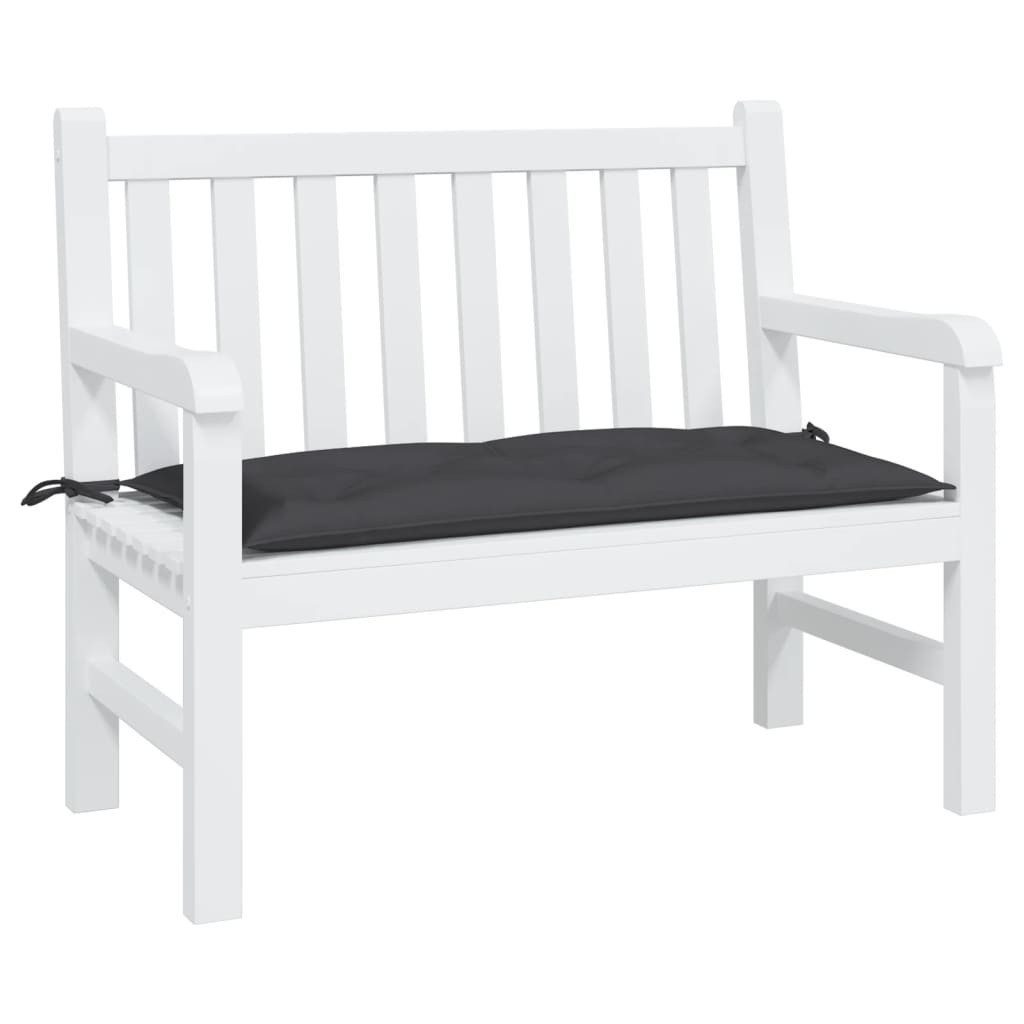 vidaXL Sitzauflage Gartenbank-Auflage Schwarz 110x50x7 cm günstig online kaufen