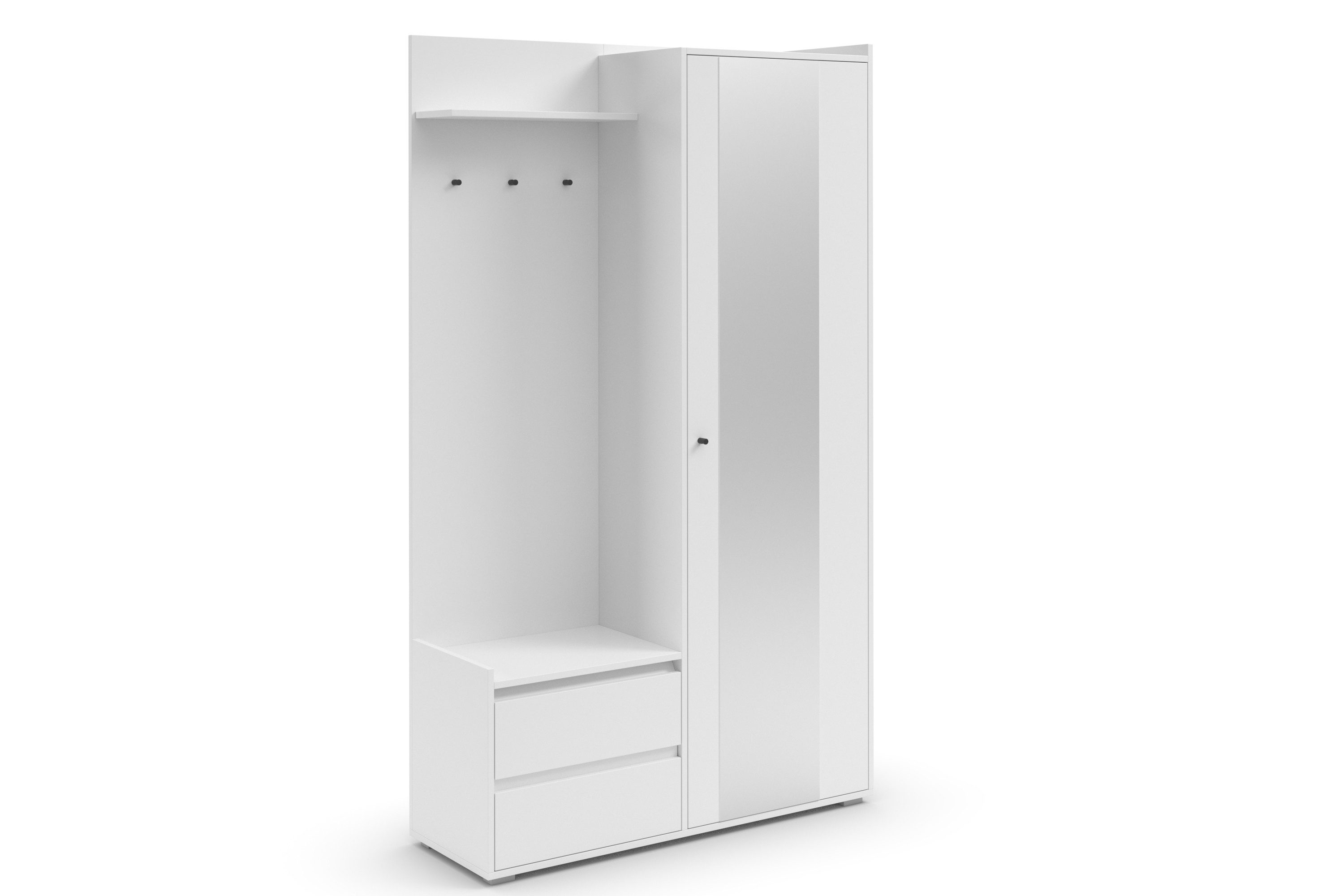 INOSIGN Garderobenschrank "Kosmo" mit Spiegel Maße 118 x 30 cm, Höhe 190 cm günstig online kaufen