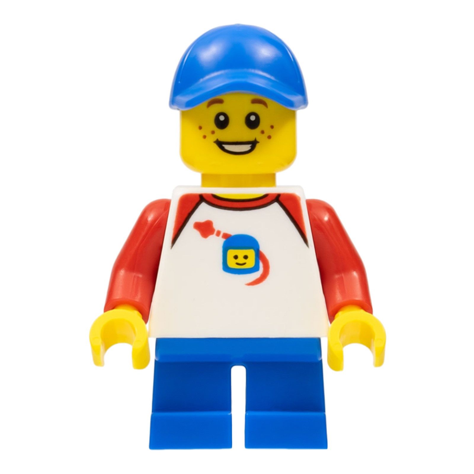 LEGO® LEGO Minifigur Boy - Classic Space Shirt with Red Sleeves (twn302) Spielbausteine