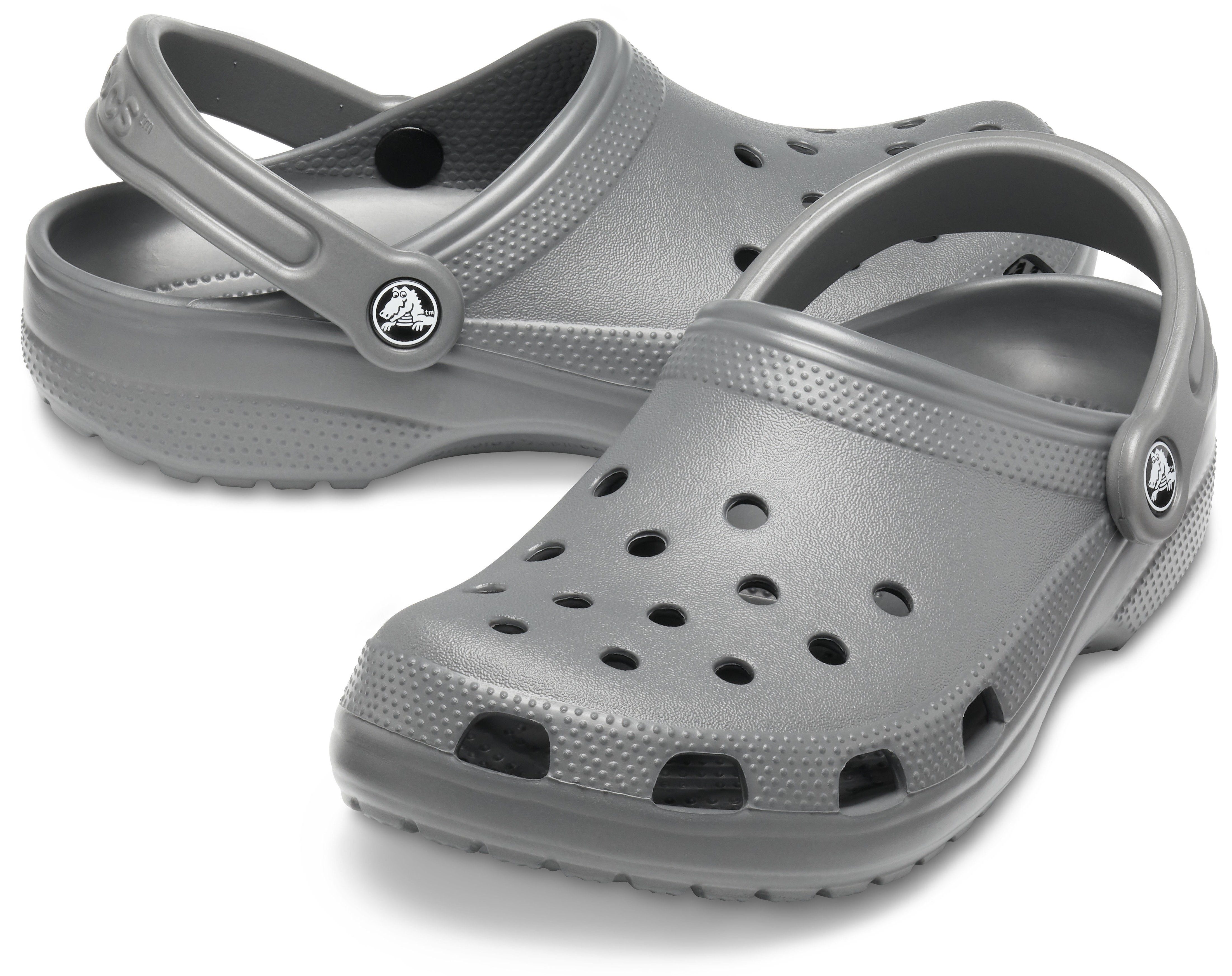 Crocs Classic Logo mit Clog grau typischem