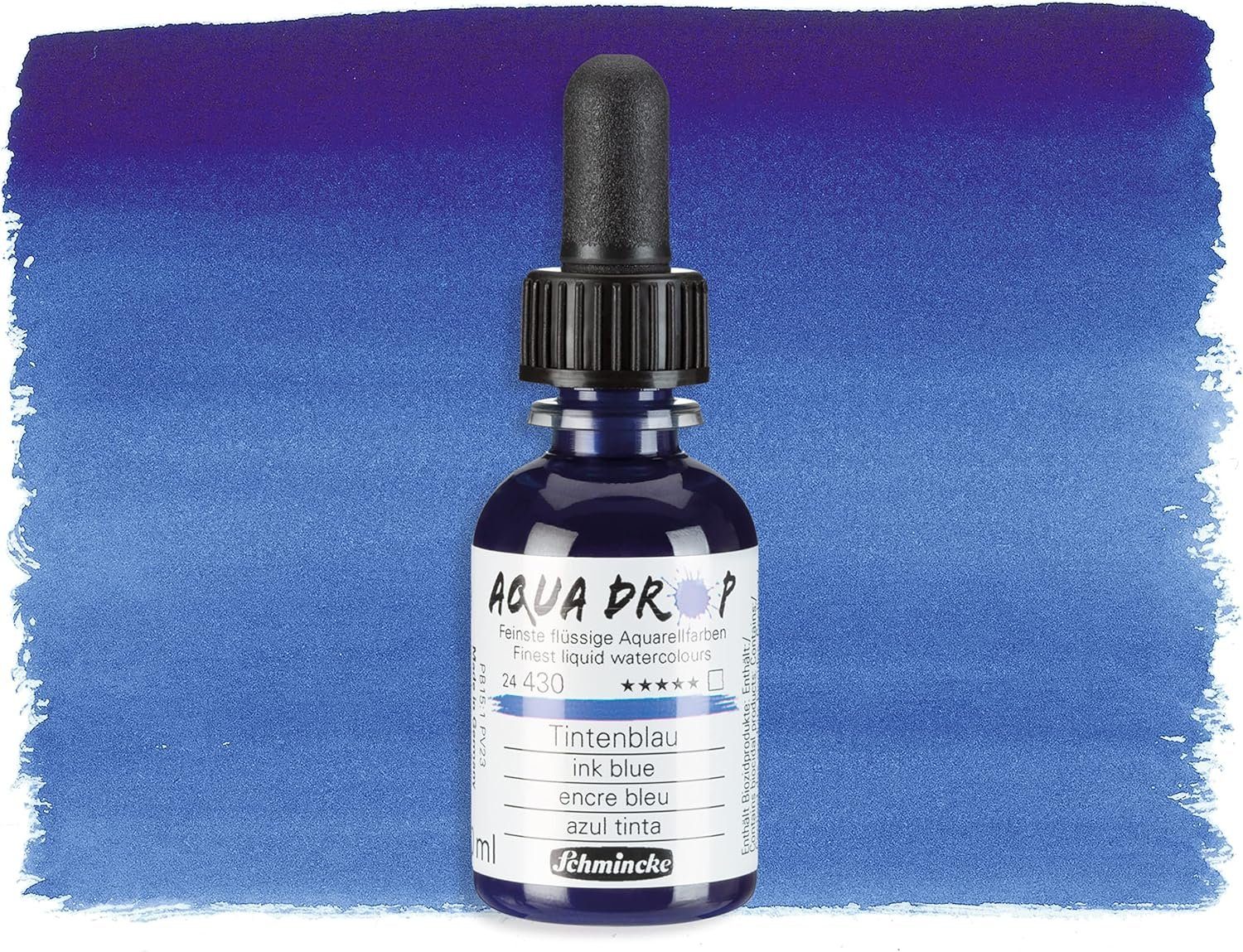 Schmincke Aquarellfarbe flüssig, Aqua Drop 30ml Pipettenflasche, verschieden Farben