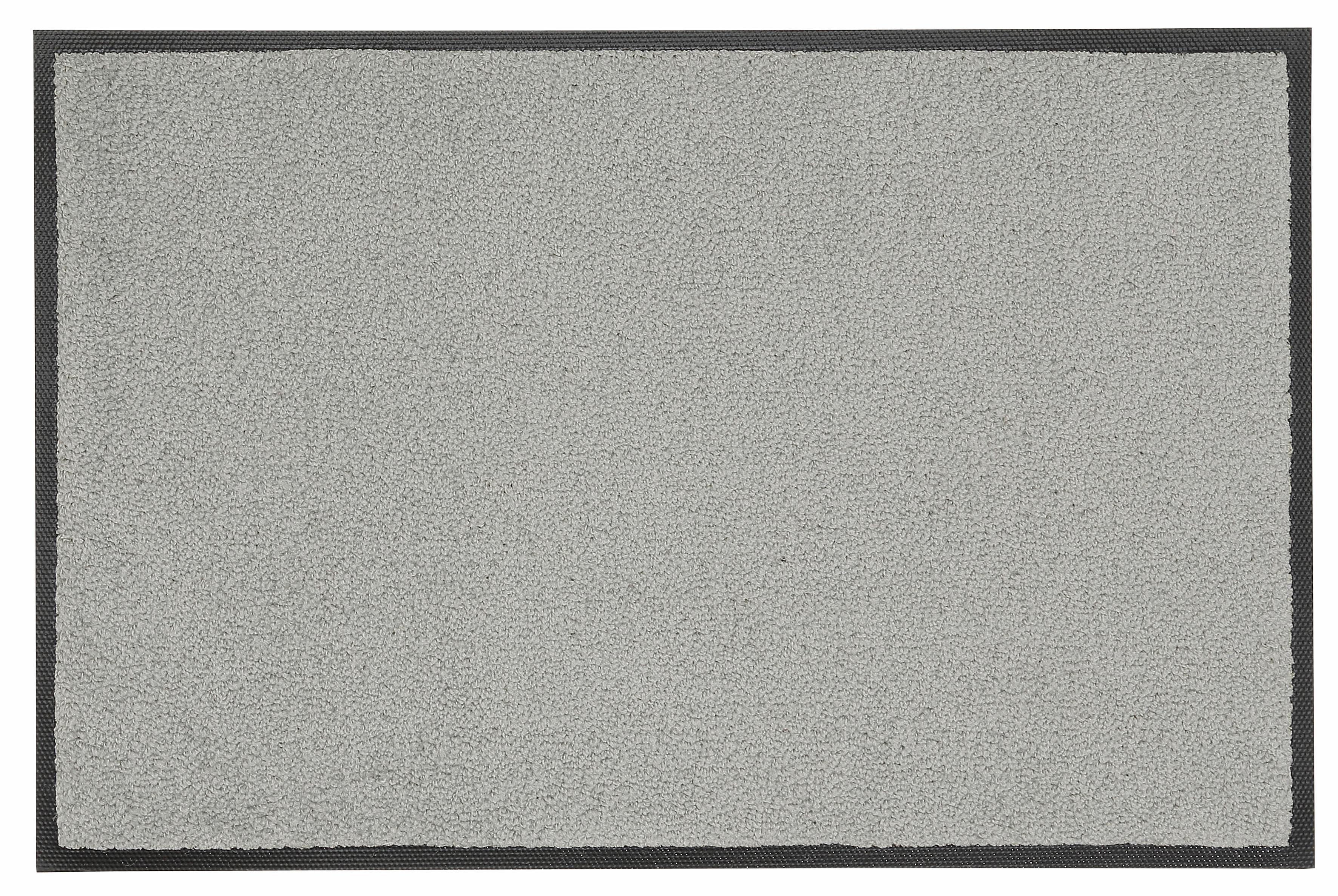Fußmatte Original Uni, wash+dry by Kleen-Tex, rechteckig, Höhe: 7 mm, Schmutzfangmatte, rutschhemmend, In- und Outdoor geeignet, waschbar hellgrau