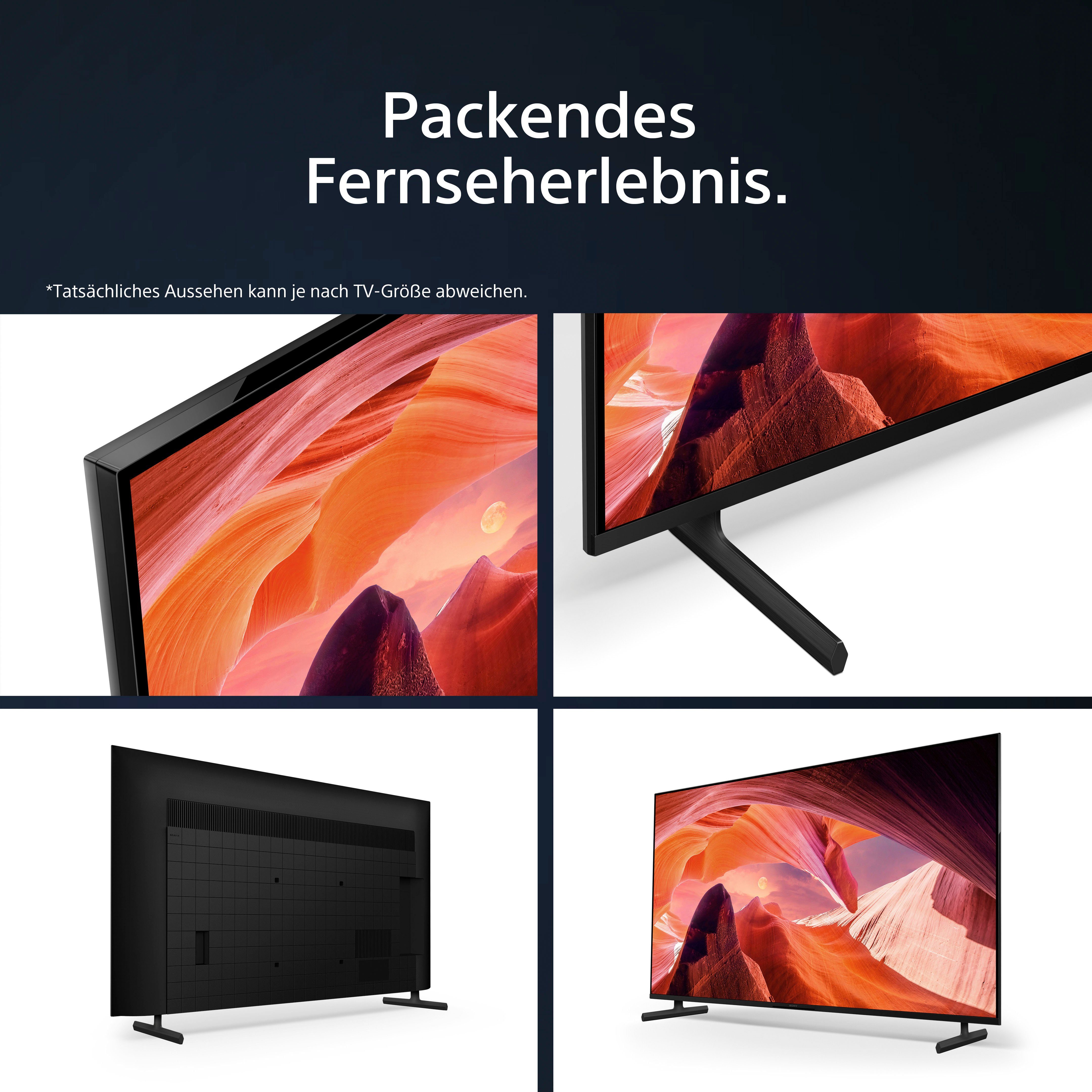 Ultra LED-Fernseher X1-Prozessor, (139 Pro, Google cm/55 Triluminos Sony 2.1, 4K Smart-TV, TV, Zoll, HDMI KD-55X80L HD, BRAVIA Gaming-Menü) HDR, CORE,