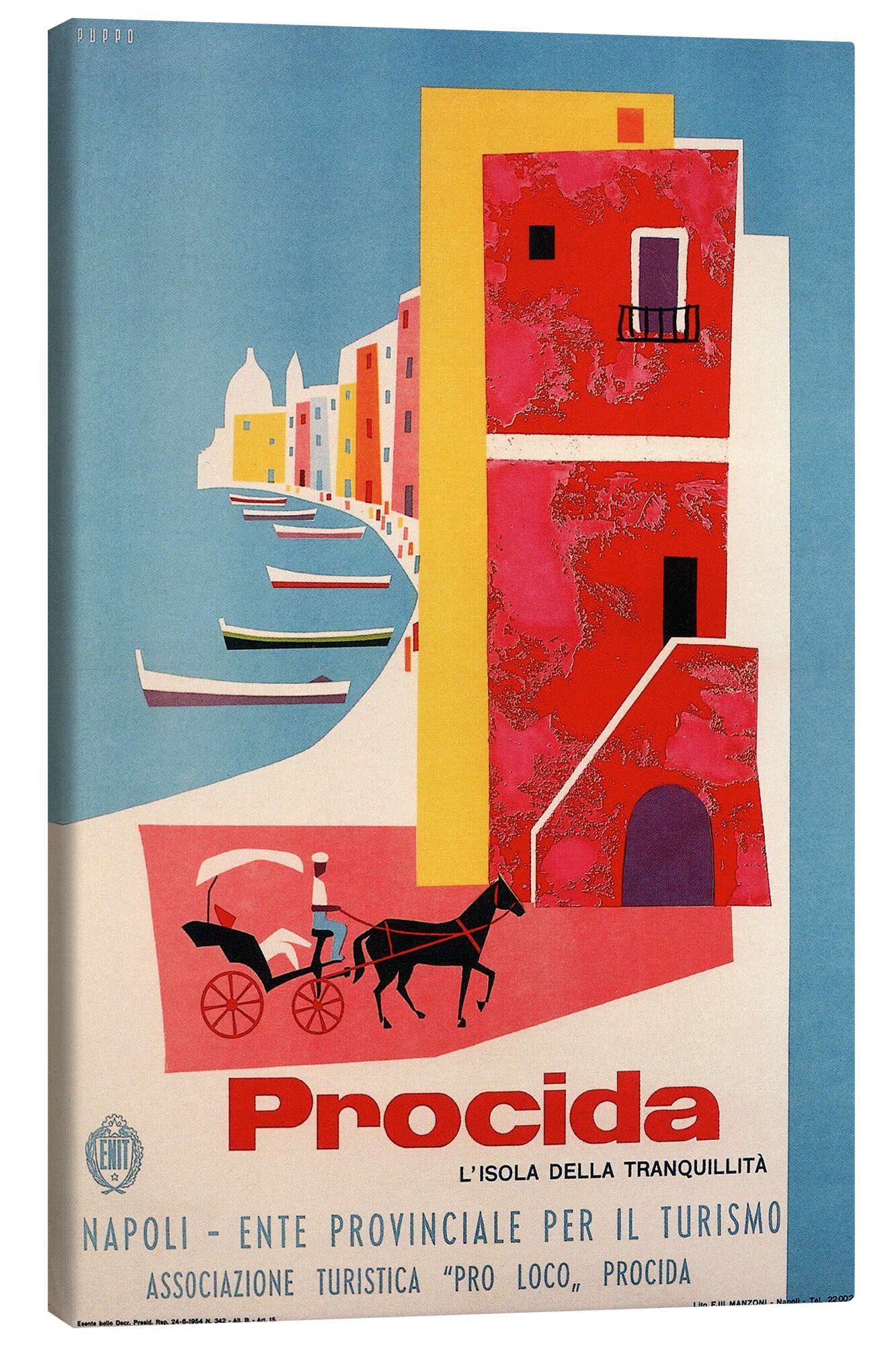 Leinwandbild Vintage Travel Collection
