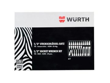 Würth Umluftmodul Würth Steckschklüssel 1/2 Zoll Steckschlüsseleinsätze 31 Teile
