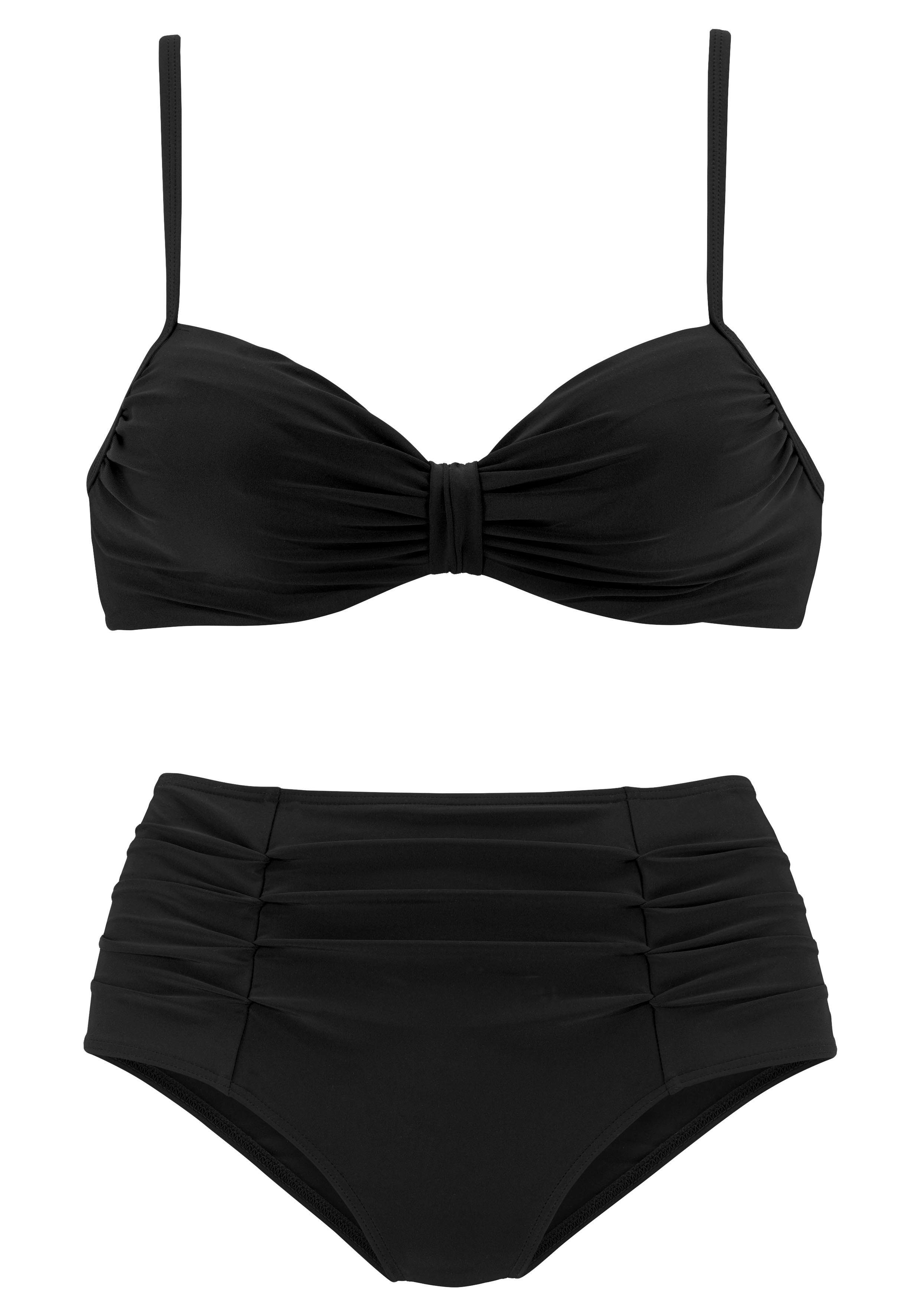 LASCANA Bügel-Bikini mit dekorativer Raffung günstig online kaufen